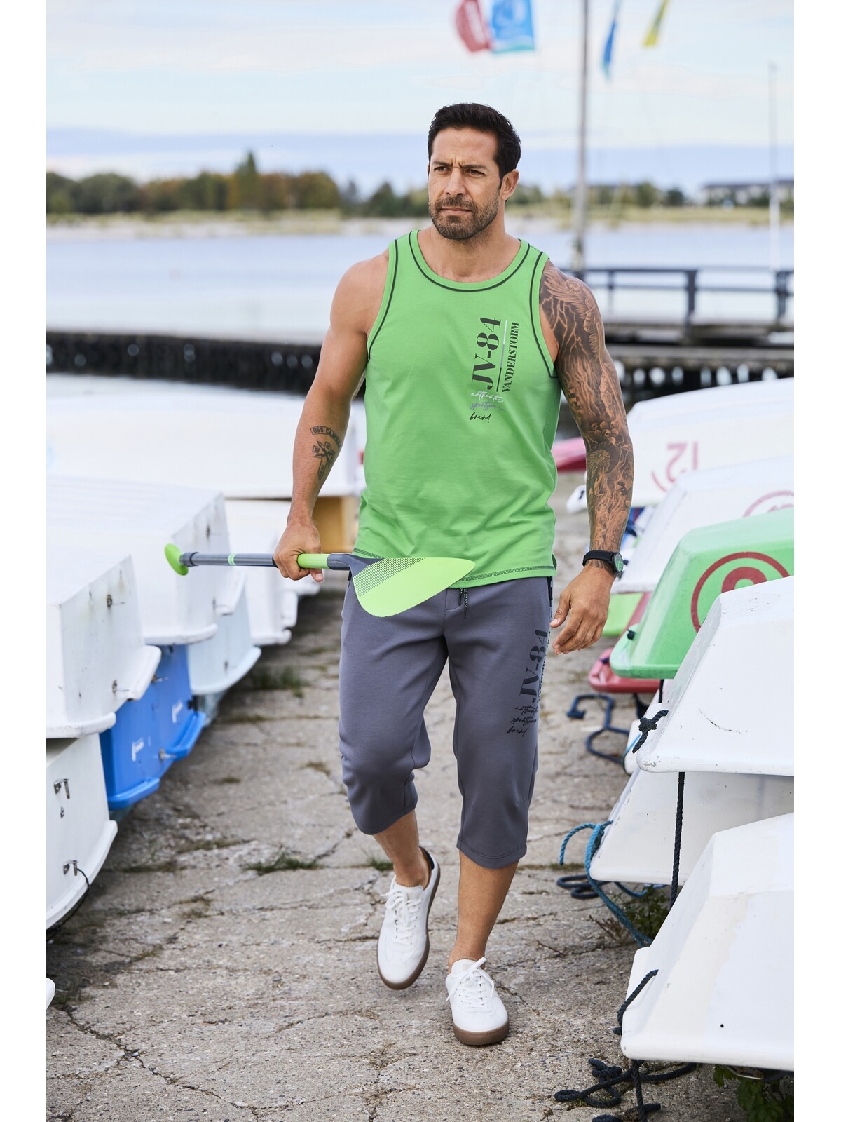 Jan Vanderstorm Muskelshirt »Doppelpack Tanktop FINDOWIN«