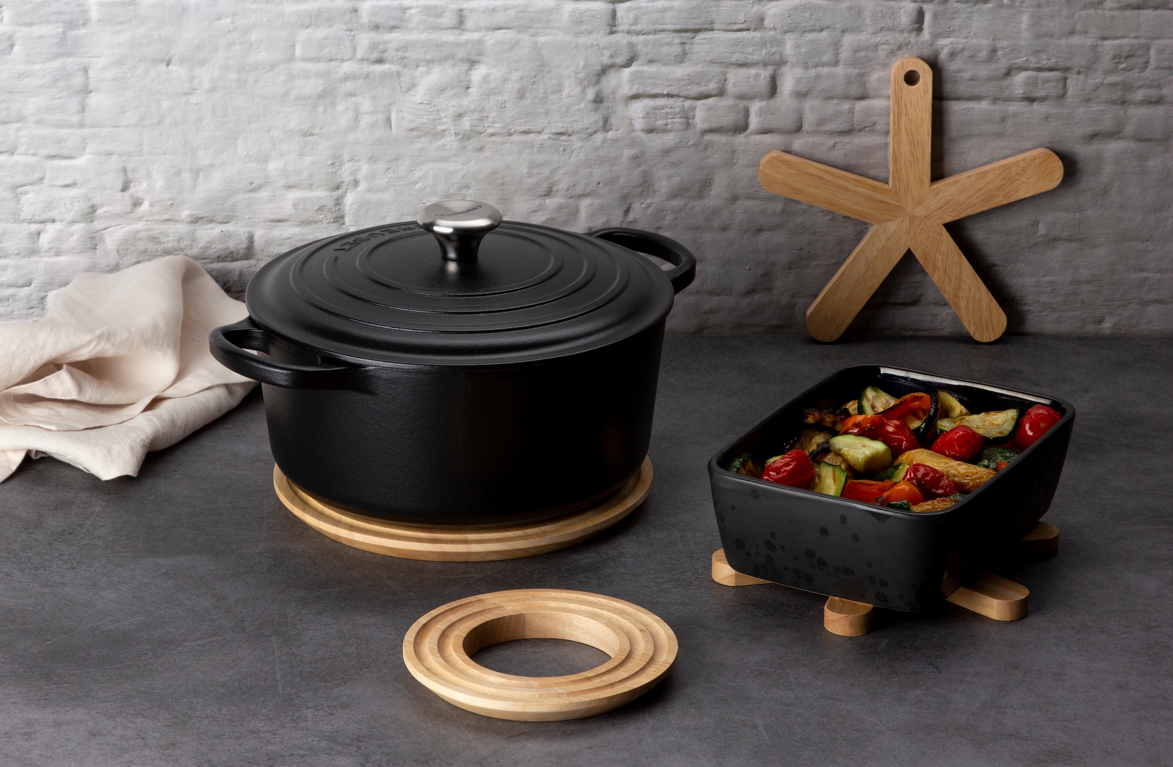 Continenta Topfuntersetzer rund, Gummibaum Ø 21x1,5 cm