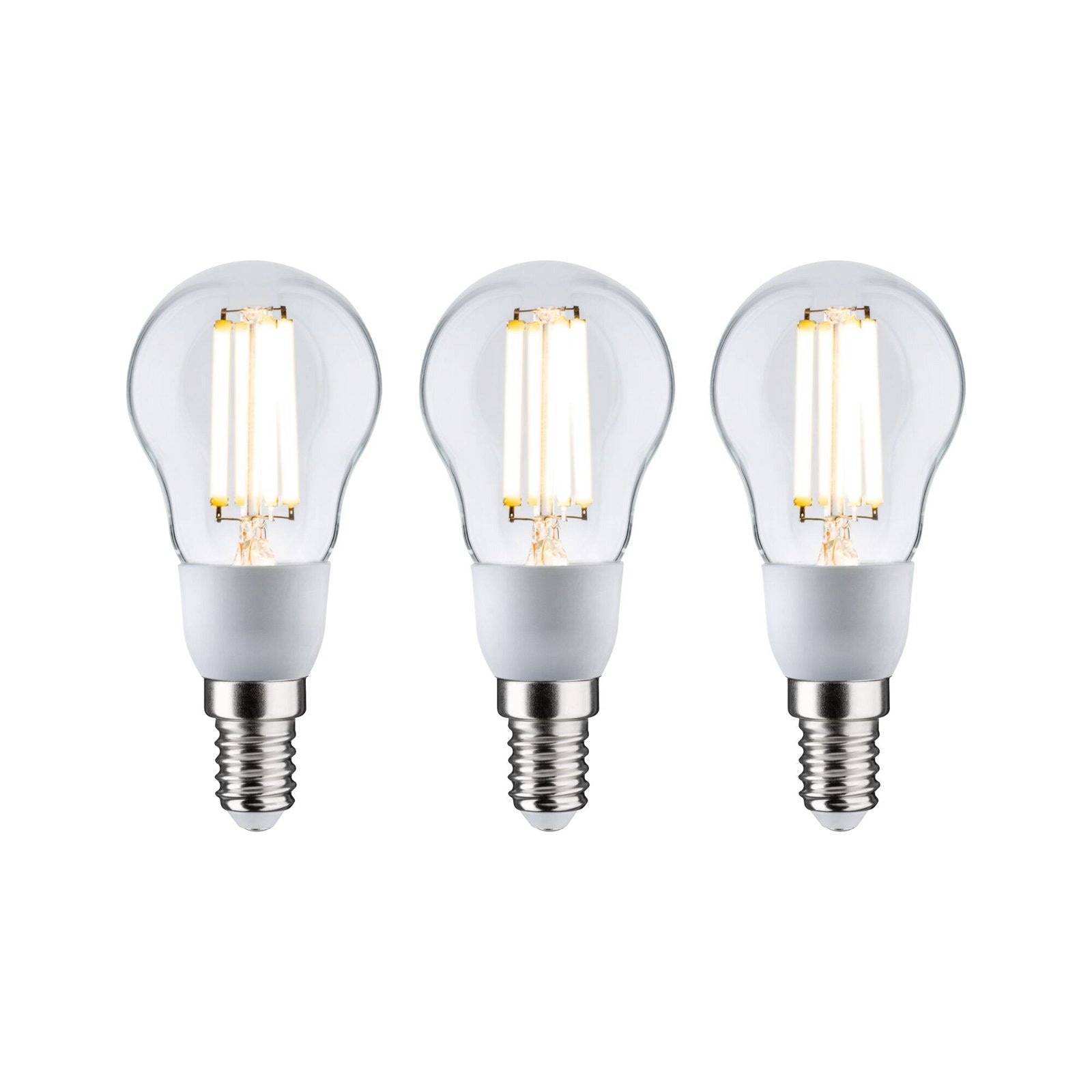 LED-Leuchtmittel »Eco-Line 3er Pack Tropfen 525lm 2,5W 3000K klar 230V«, Warmweiß