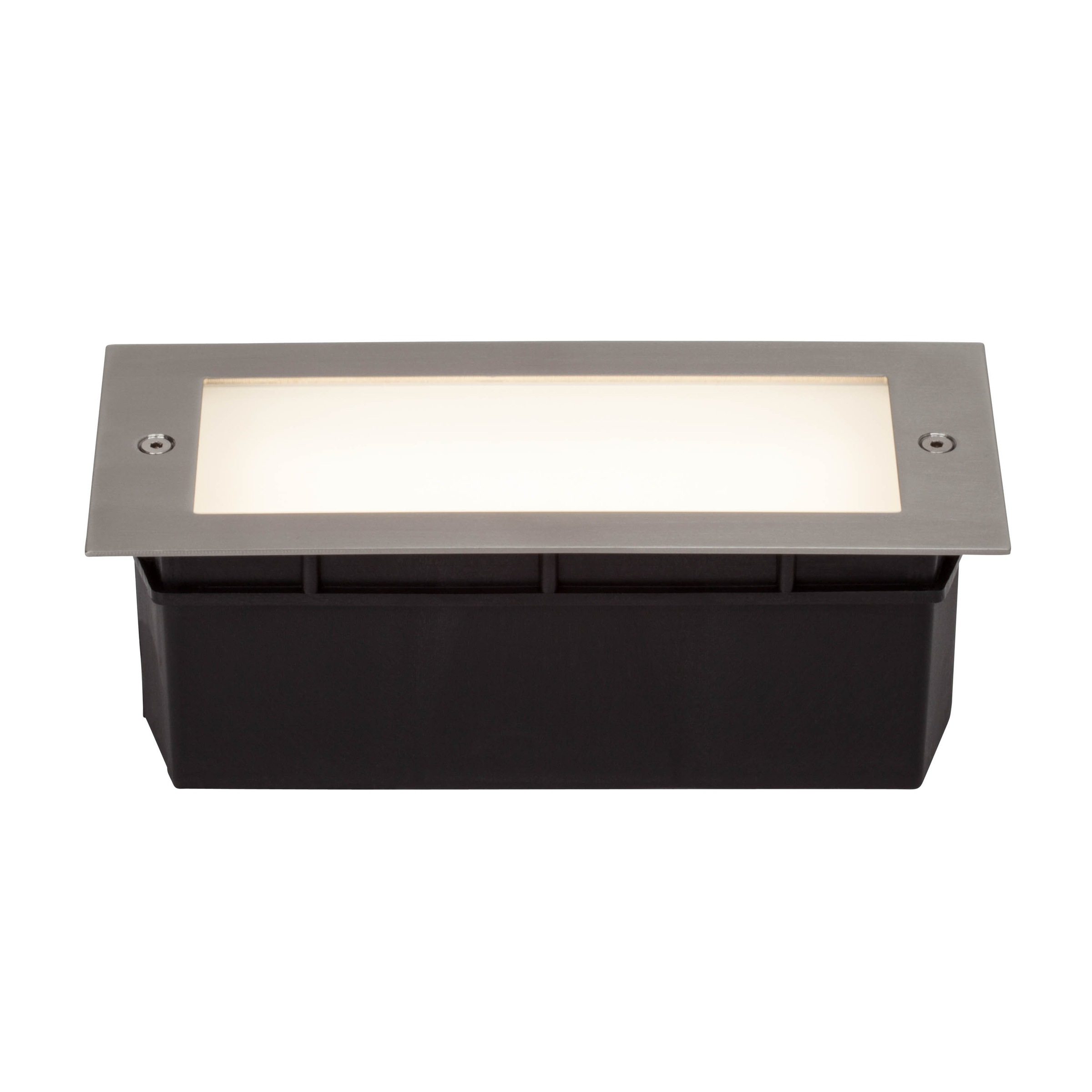 AEG Wall LED Außenwandeinbauleuchte eisen/mattglas