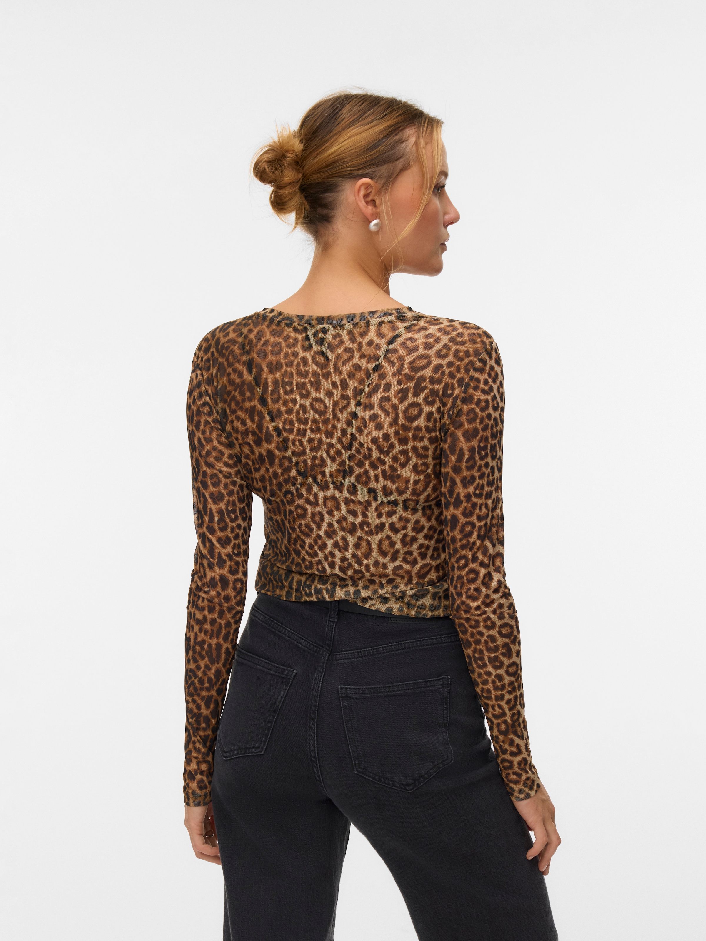 Vero Moda Langarmshirt »VMLOVA LS MESH TOP JRS NOOS«