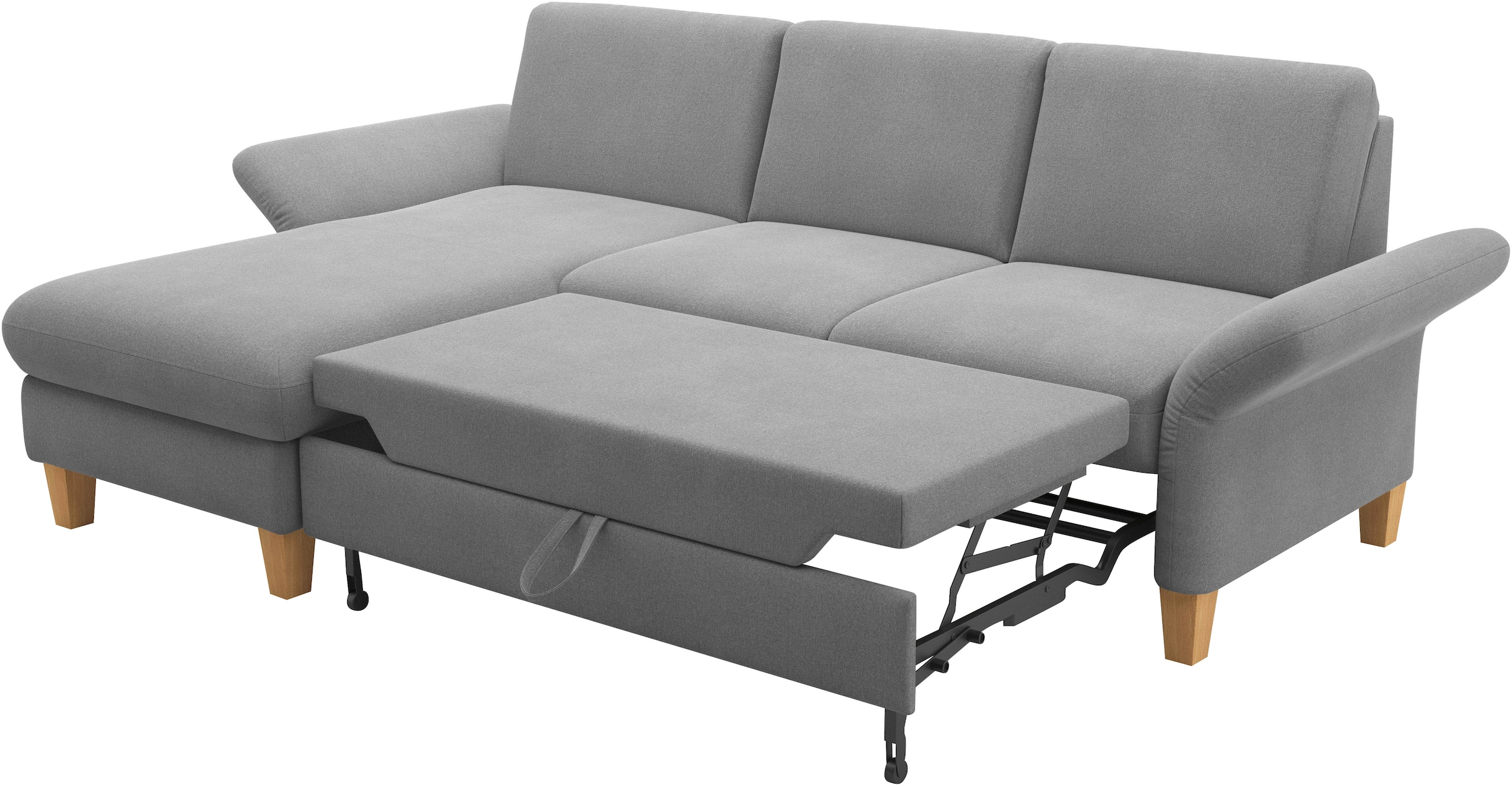 Home affaire Ecksofa »Rochelle, L-Form«, wahlweise mit Armteilverstellung, Bettfunktion und Bettkasten