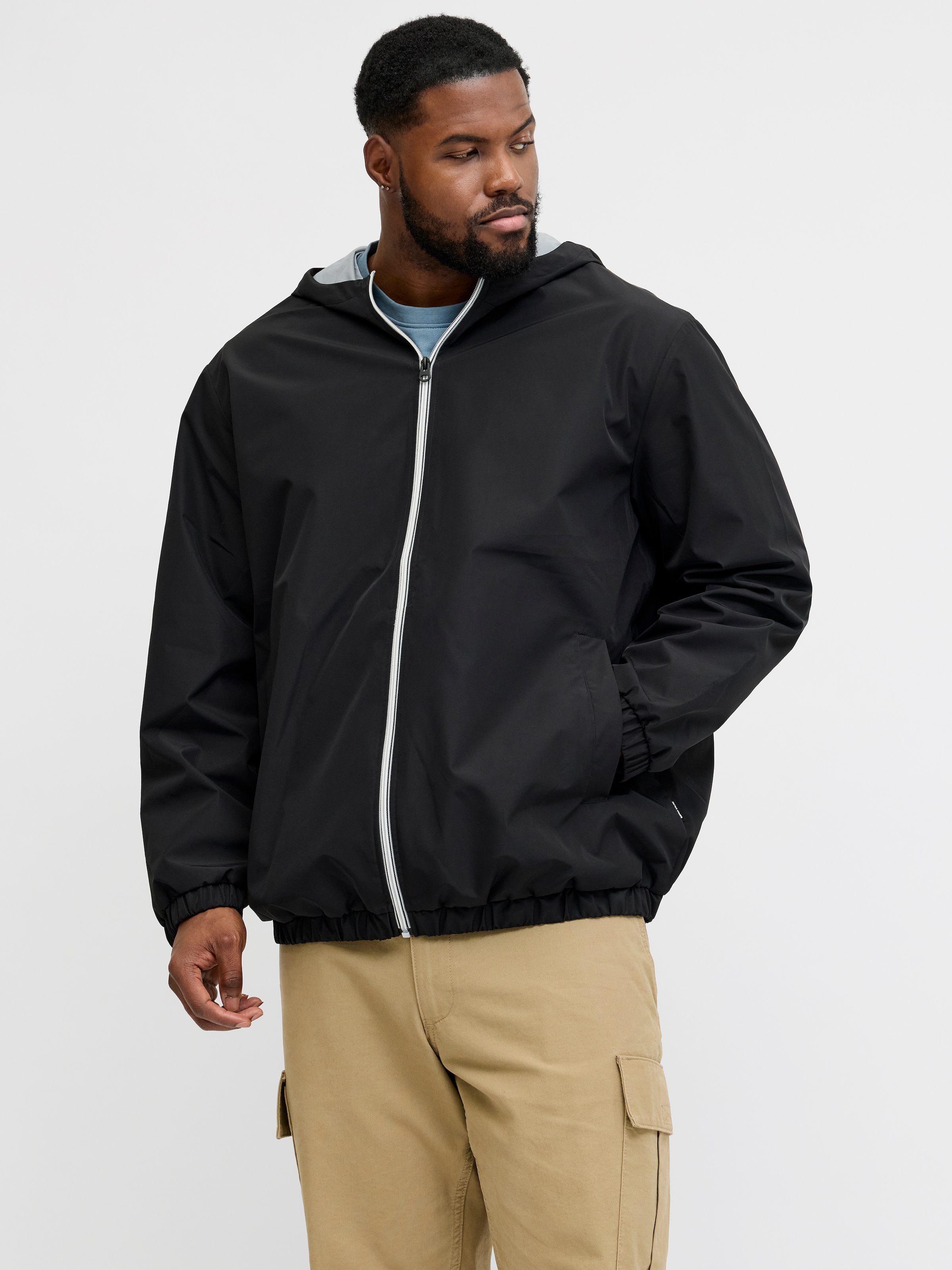 Jack & Jones PlusSize Blouson »JJJAKE LIGHT JACKET PLS« mit Kapuze