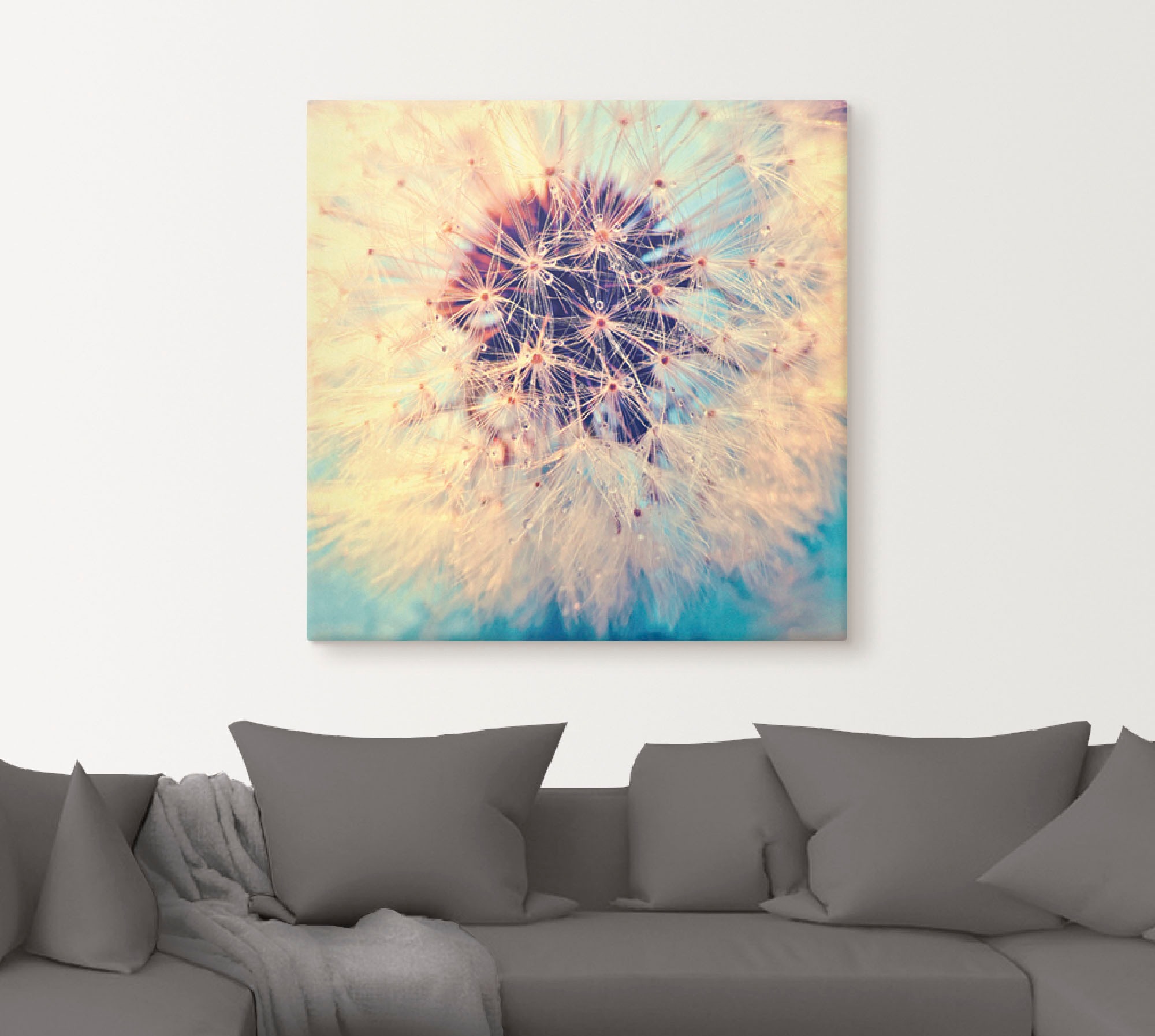 Artland Wandbild »Pusteblume ganz nah«, Blumen, (1 St.), als Alubild, Outdoorbild, Leinwandbild, Poster in verschied. Größen