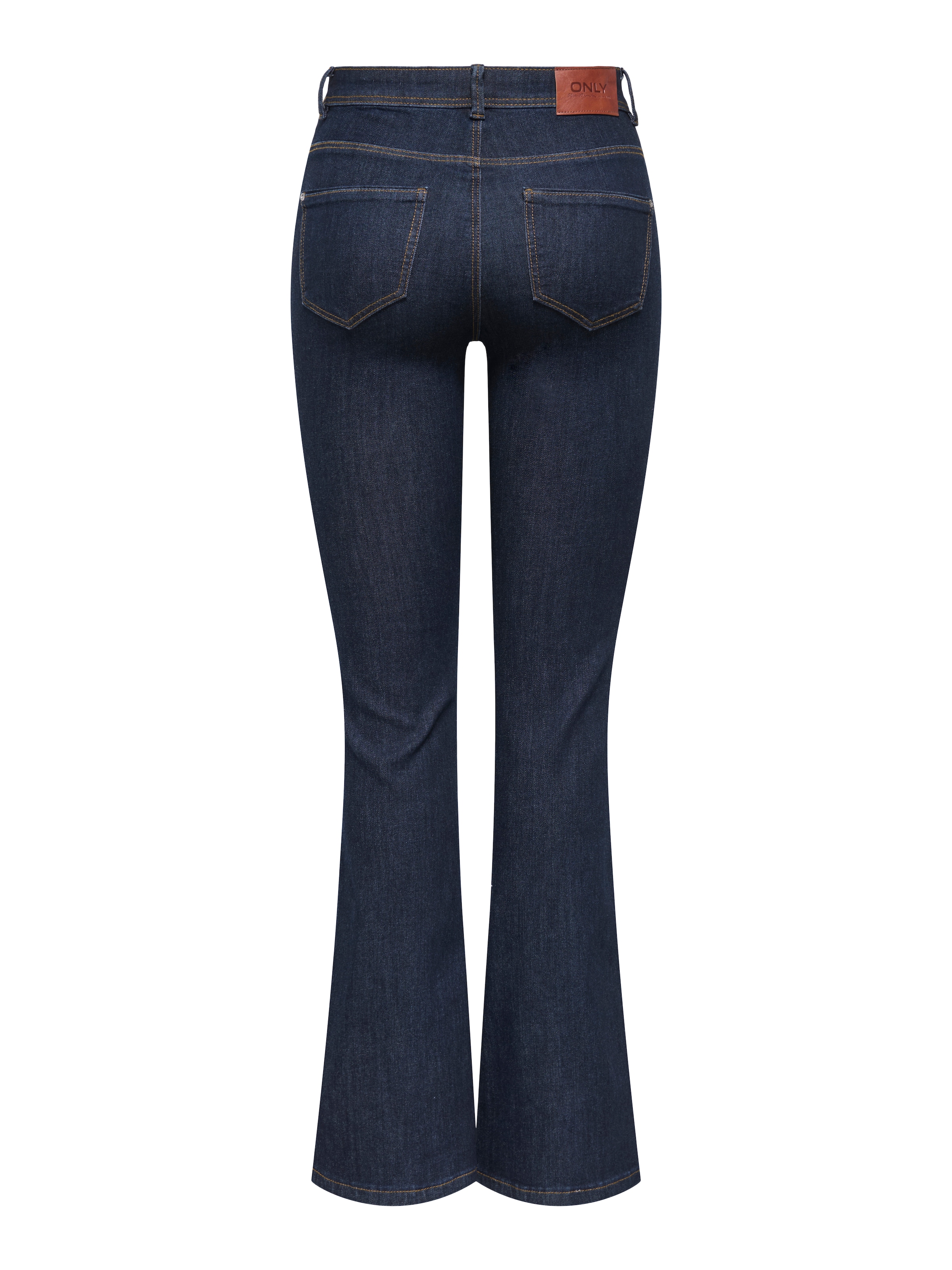 ONLY Bootcut-Jeans »ONLWAUW LIFE HW FLARED RINSE DNM« Materialmix, bootcut fit