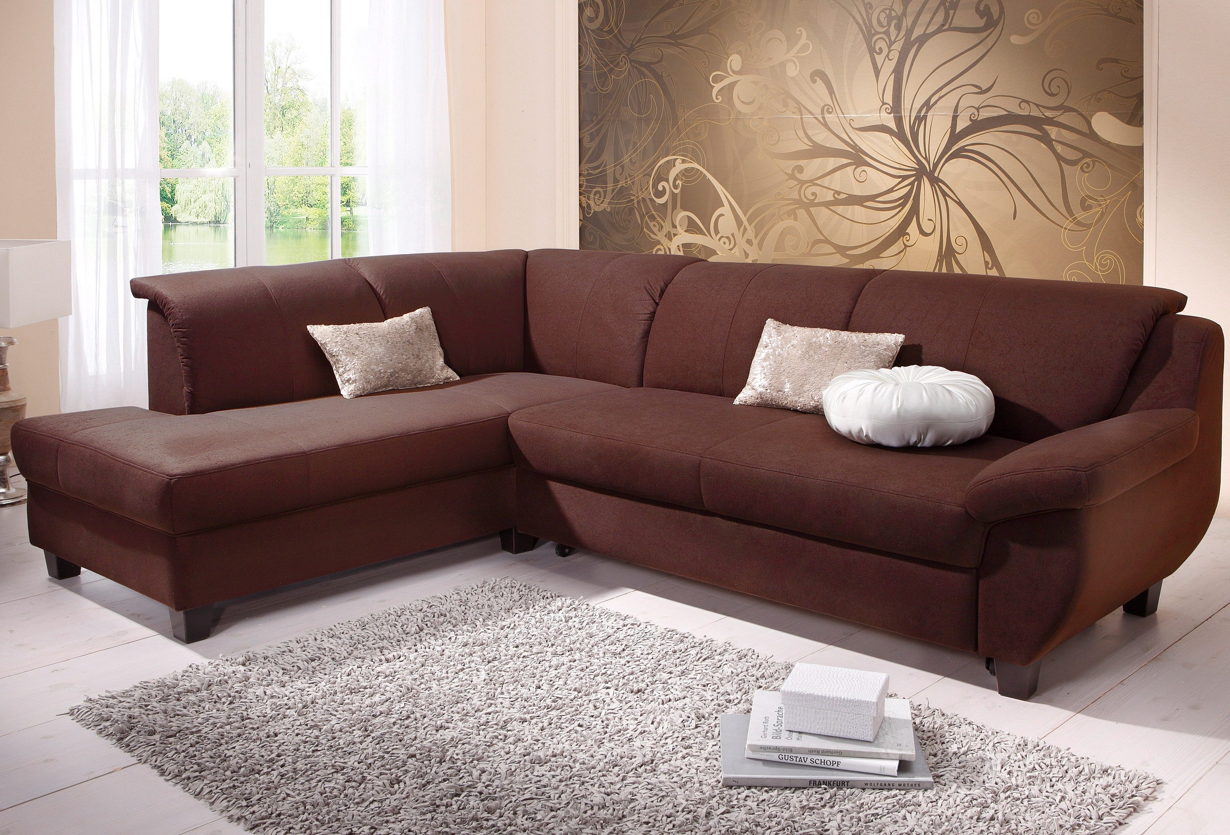 Home affaire Ecksofa »Yesterday L-Form«, wahlweise mit Bettfunktion, auch in Cord