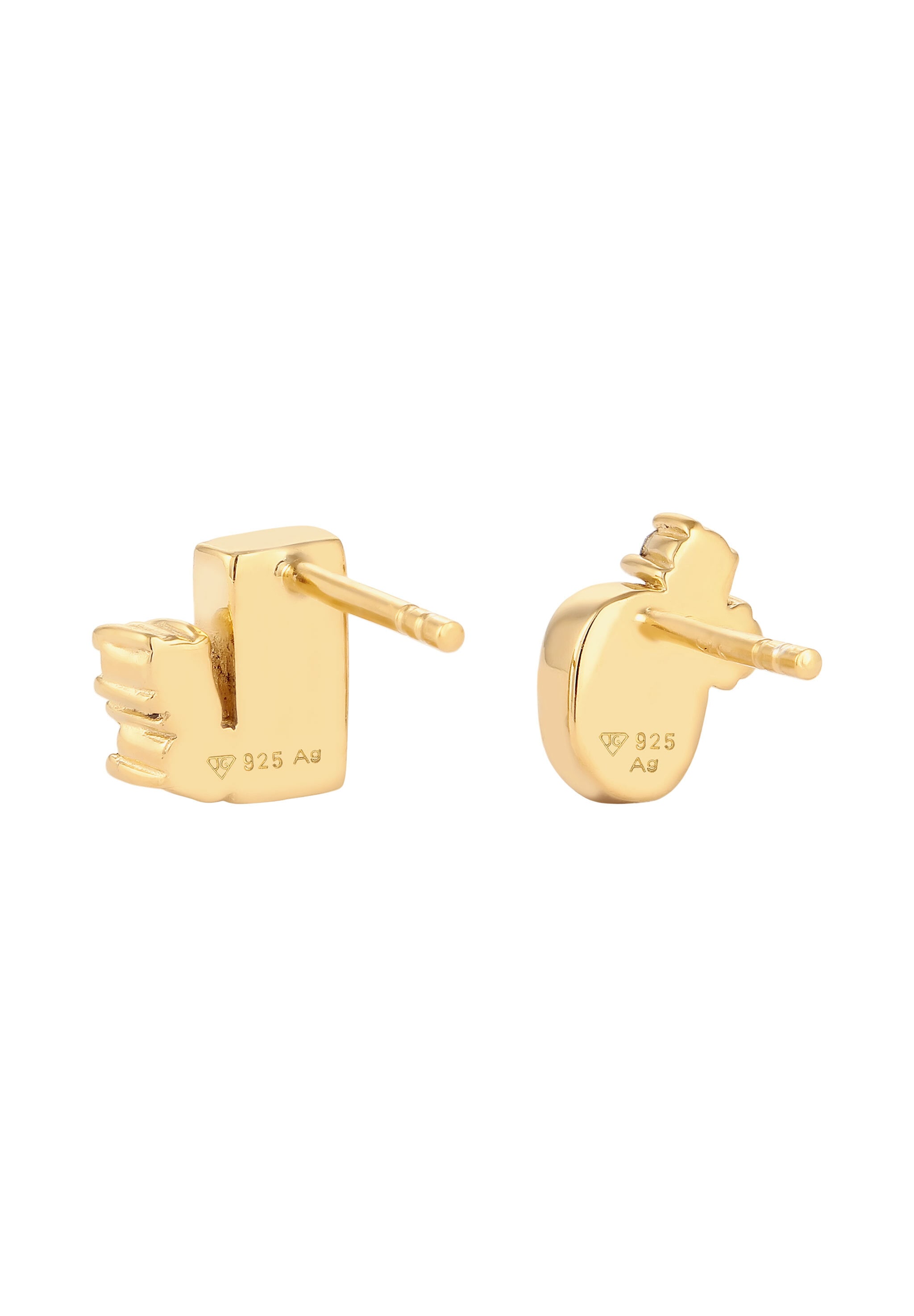 Elli Paar Ohrstecker »Ohrringe Ohrstecker Glas Kristalle Rosa Blau 925 Sterling Silber«