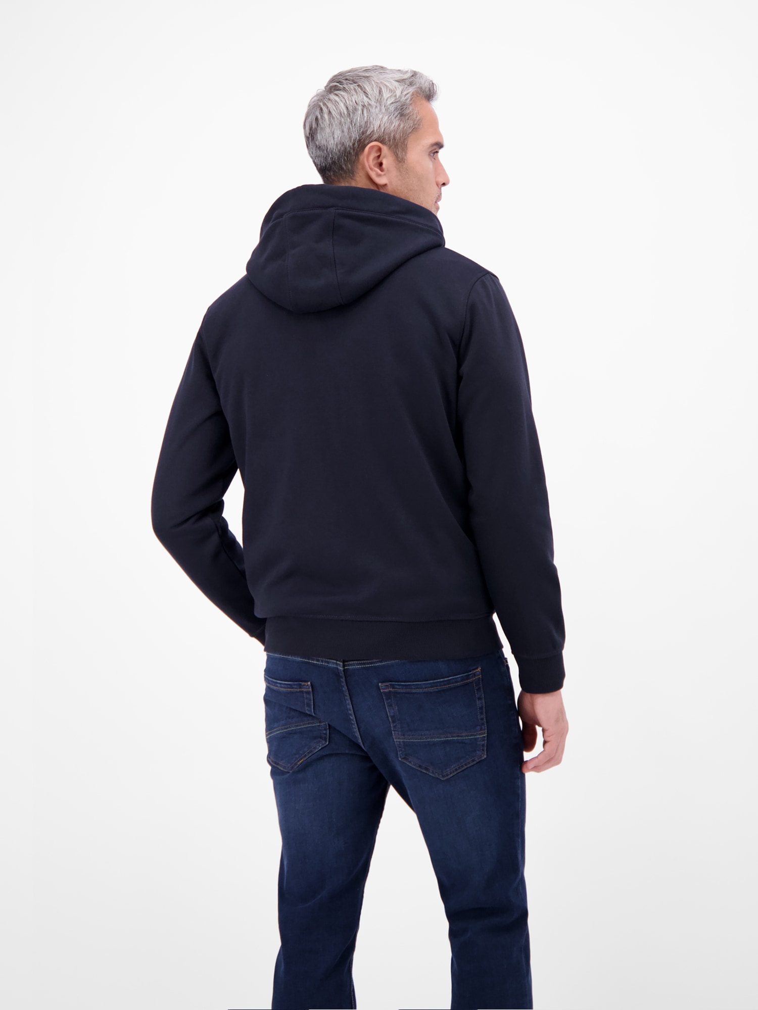 LERROS Sweatjacke »Hoodie Sweat-Jacke« Kapuzensweatjacke mit Tunnelzug und seitlichen Reißverschlusstaschen