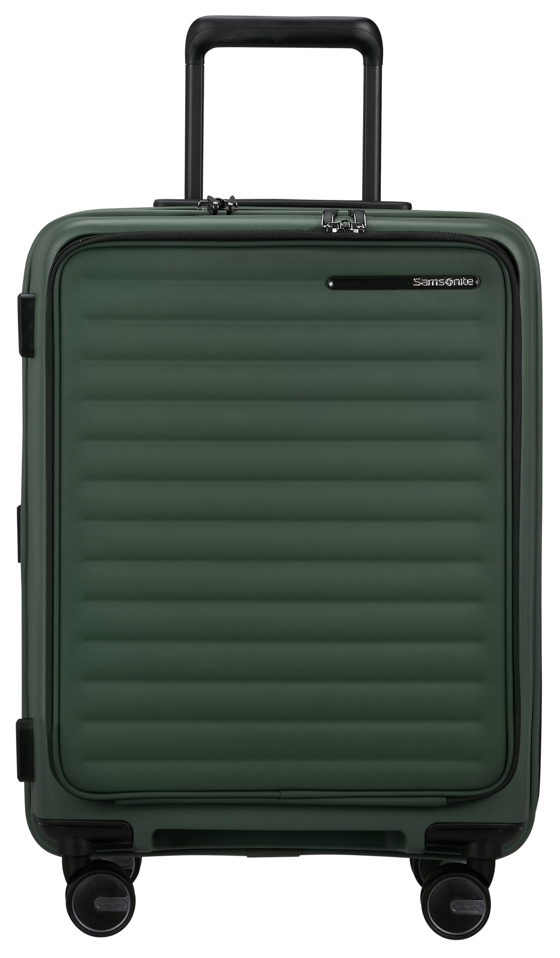 Samsonite Hartschalen-Trolley »RESTACKD 55 inkl. 2 Packtaschen«, 4 St. Rollen, Handgepäckkoffer mit TSA Schloss Volumenerweiterung