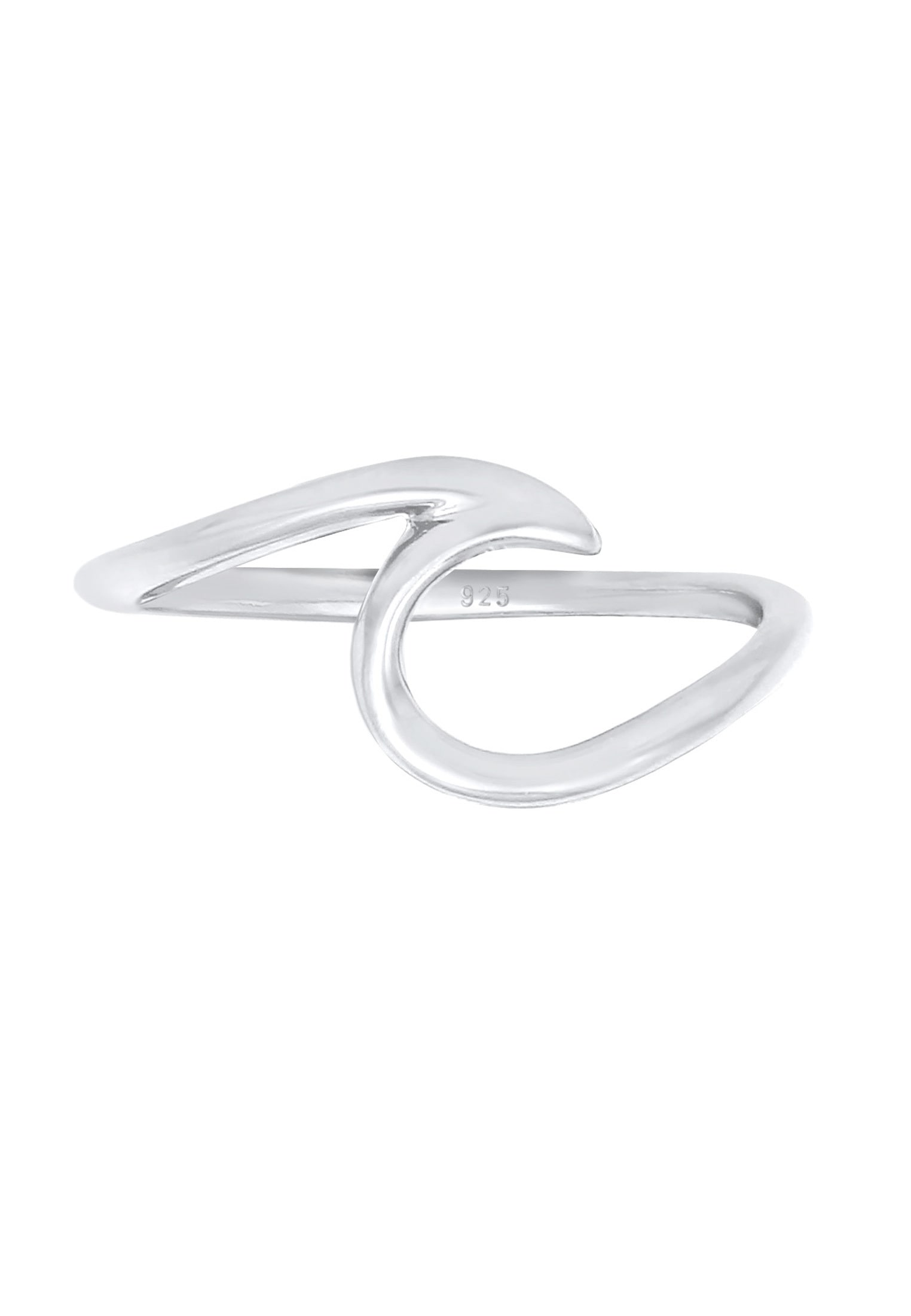 Elli Silberring »Ring Wellen Wave Maritim Meer 925 Silber«