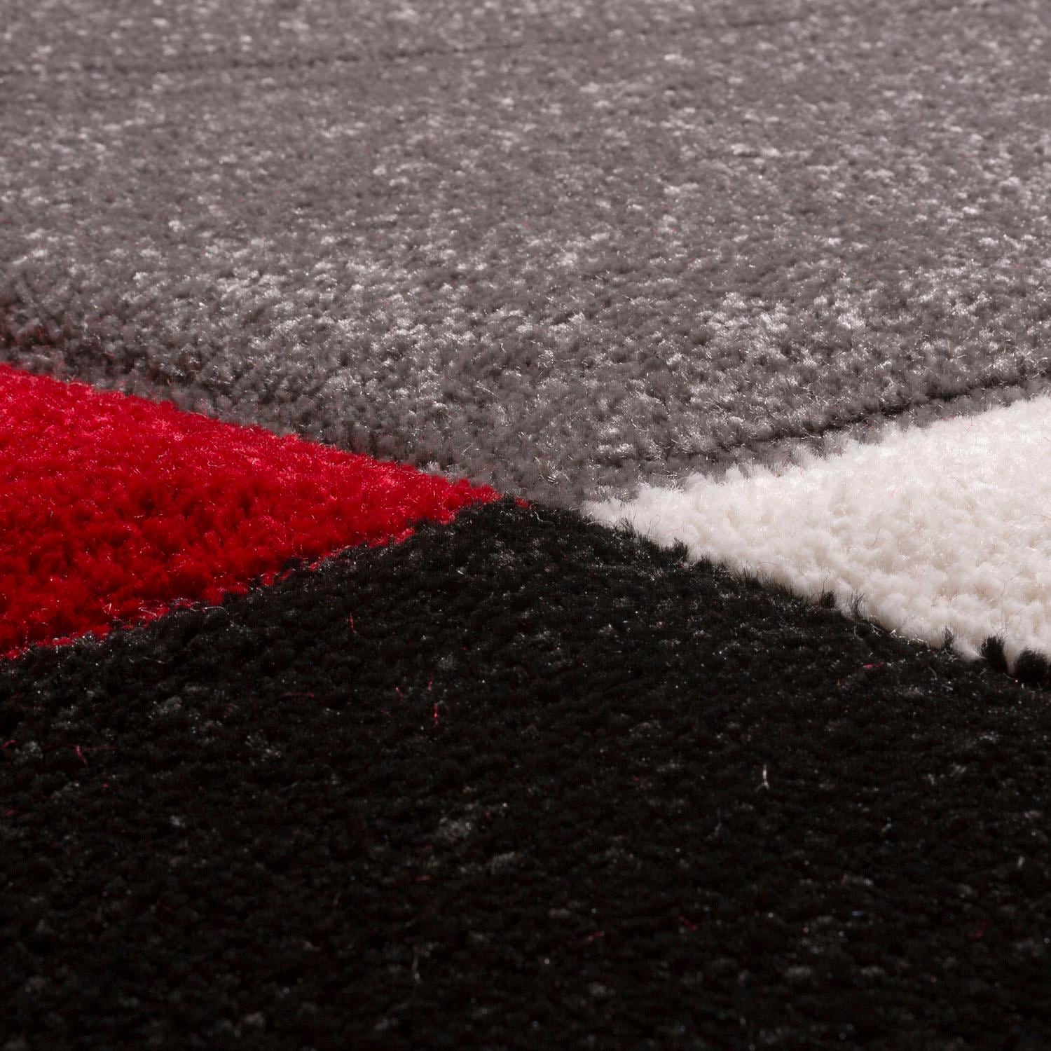 Paco Home Läufer »Diamond 664« rechteckig 18 mm Höhe Teppich-Läufer, Kurzflor, 3D-Design, modernes geometrisches Muster