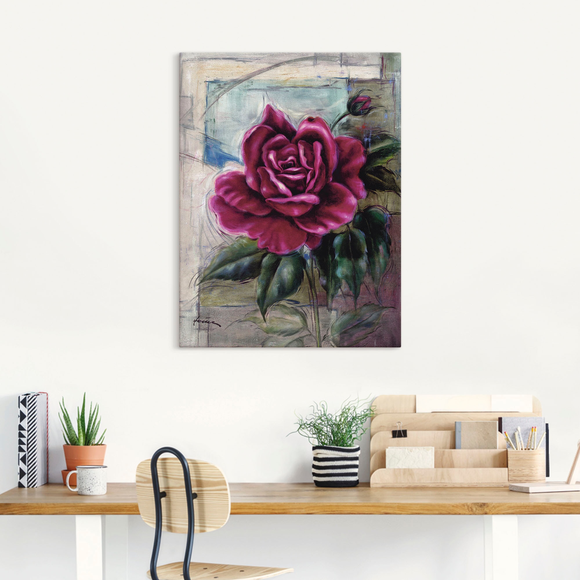 Artland Wandbild »Rose II« 1 Stk. tlg. als Alubild, Outdoorbild, Leinwandbild in verschied. Größen