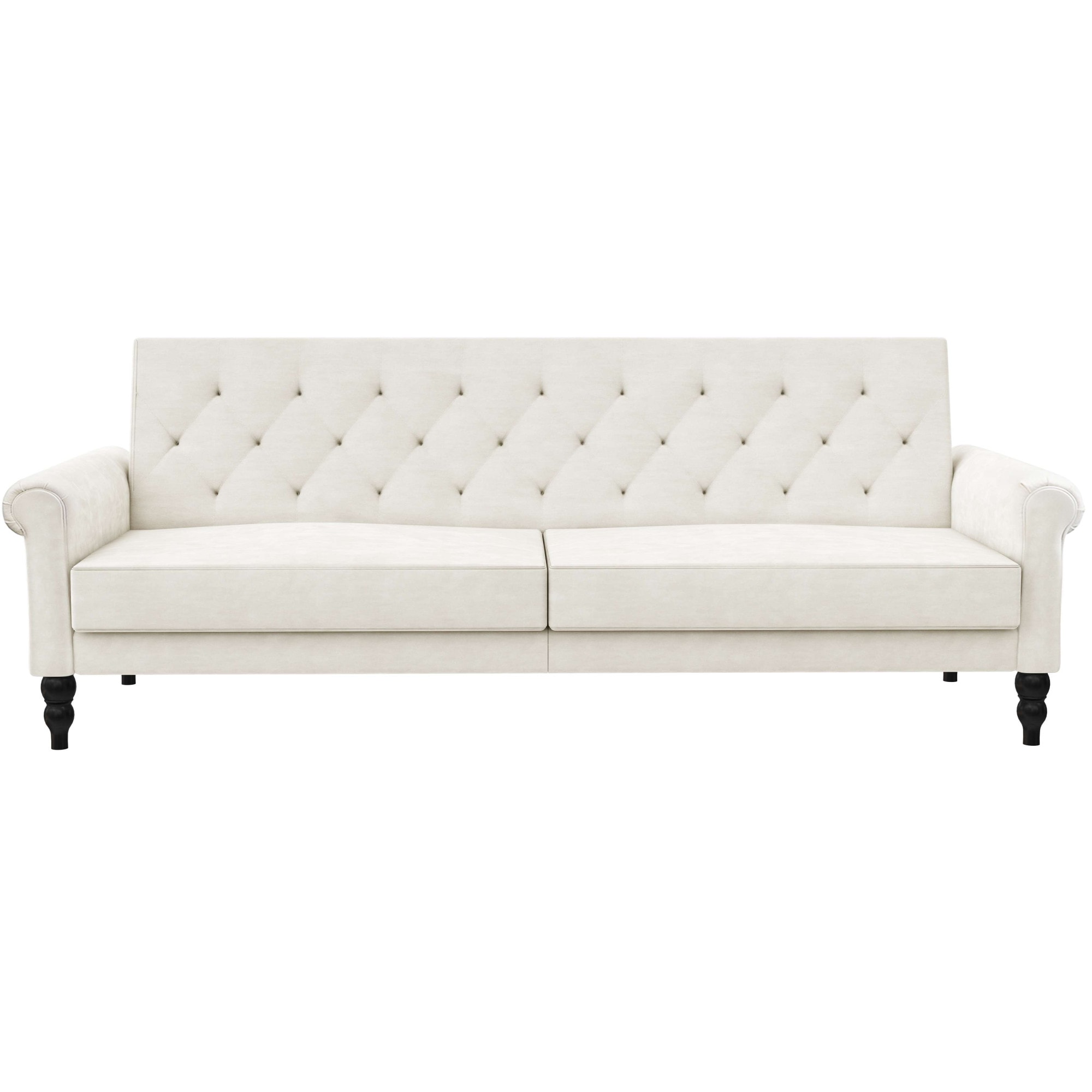 Dorel Home 3-Sitzer »Tyne«, Schlafsofa 222 cm, Bettfunktion (110/190cm), pflegeleichter Velours