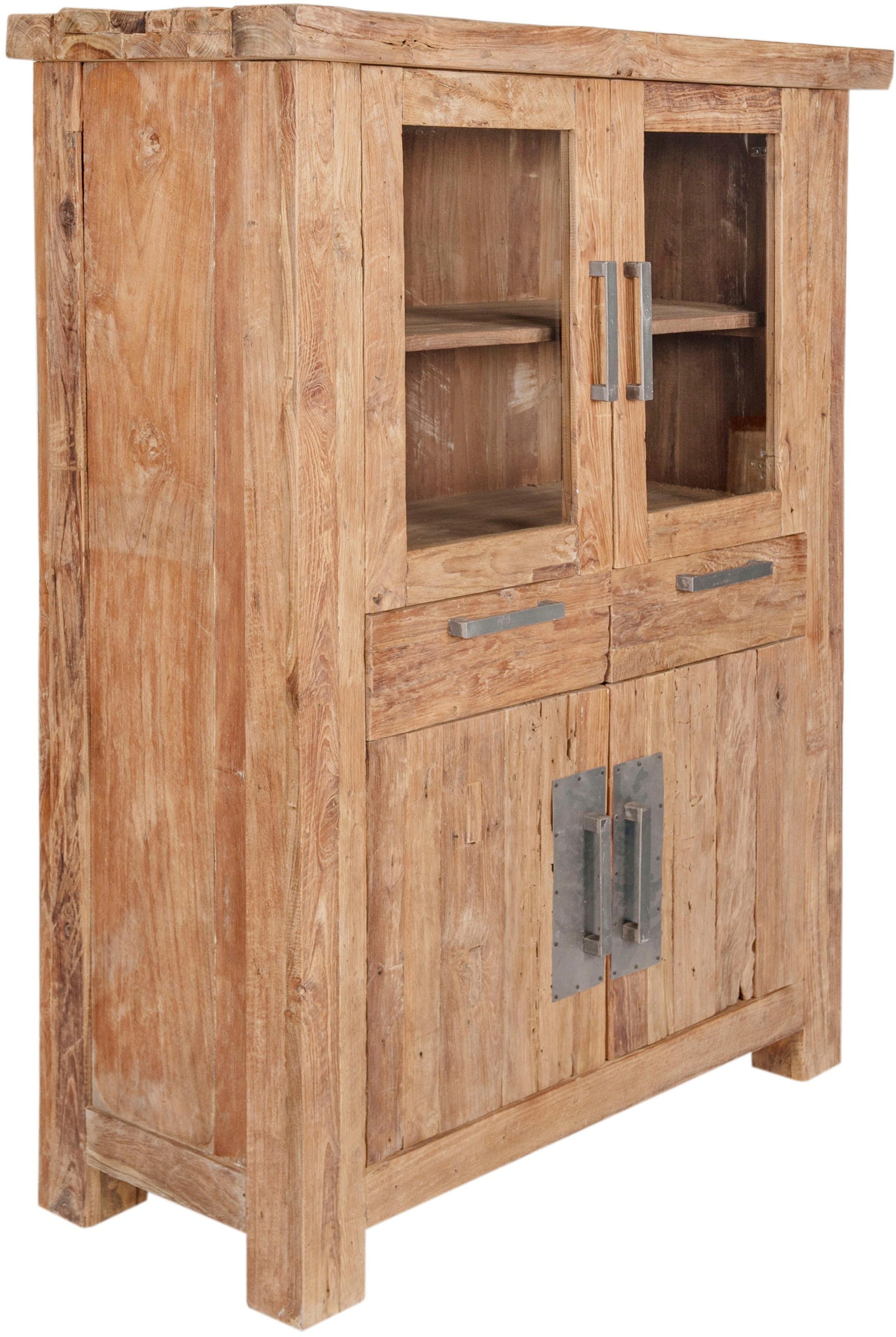 SIT Highboard »Coral«, aus recyceltem Teak-Altholz, Breite 115 cm