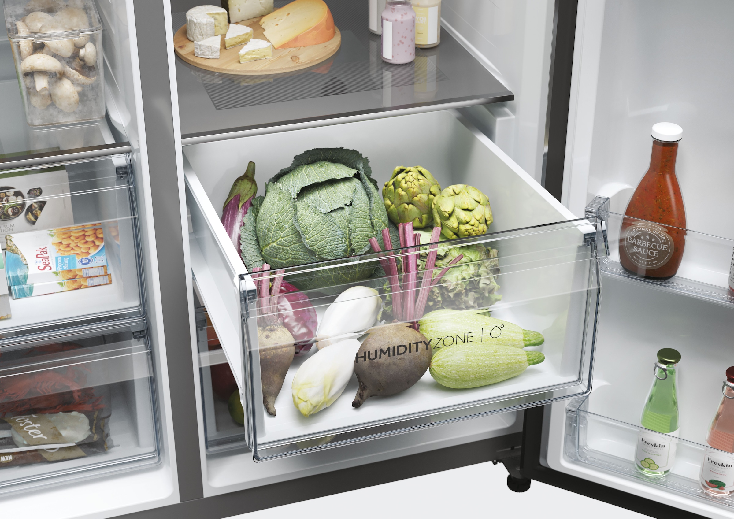 Haier Side-by-Side SBS SERIES 7 »HSW79F18CIMM«, Smart Home: Optionale Steuerung per App und Wi-Fi