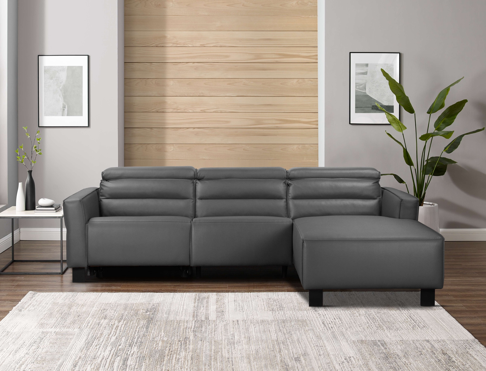 Places of Style Ecksofa »Carpari, L-Form, 263 cm, mit manueller o. elektrischer Relaxfunktion«, und USB/ Kopfteilverstellg