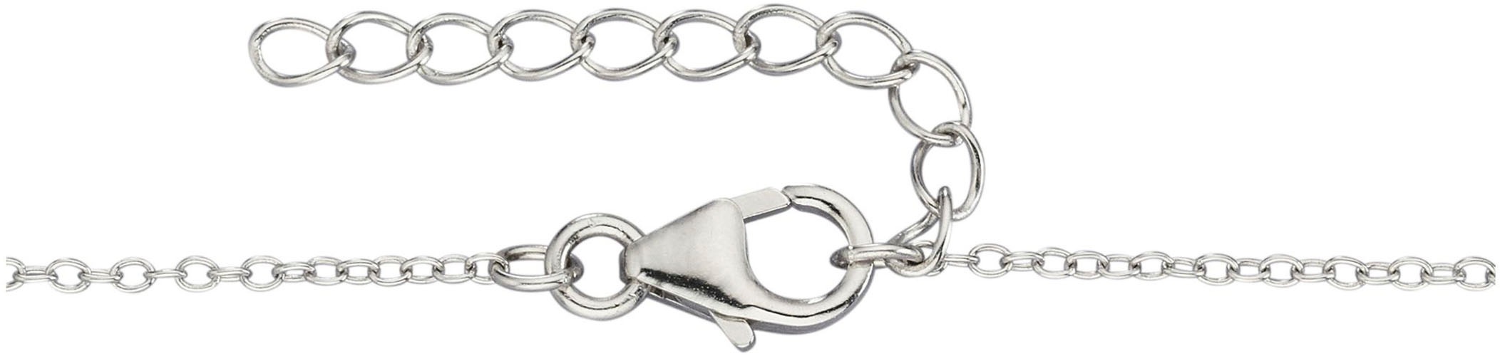 Firetti Kette mit Anhänger »Schmuck Geschenk Silber 925 Halsschmuck Halskette Kreis, Tauben, Herz«, mit Zirkonia (synth.)