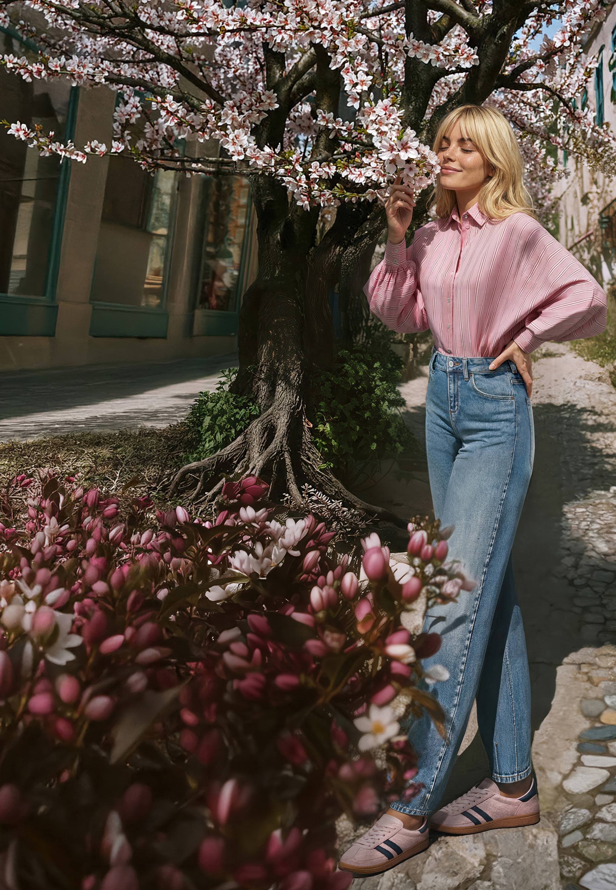 Cartoon Webhose »Used Look-Jeans mit Waschung«