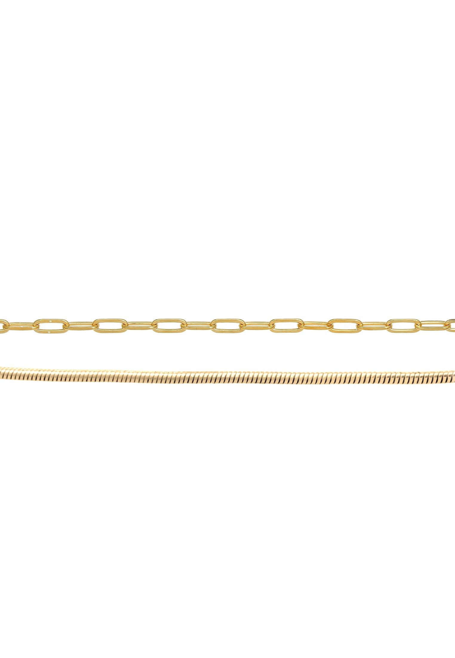 Elli Premium Choker »Schmuckset Choker Set Basic Schlangen Gliederkette 925 Silber«