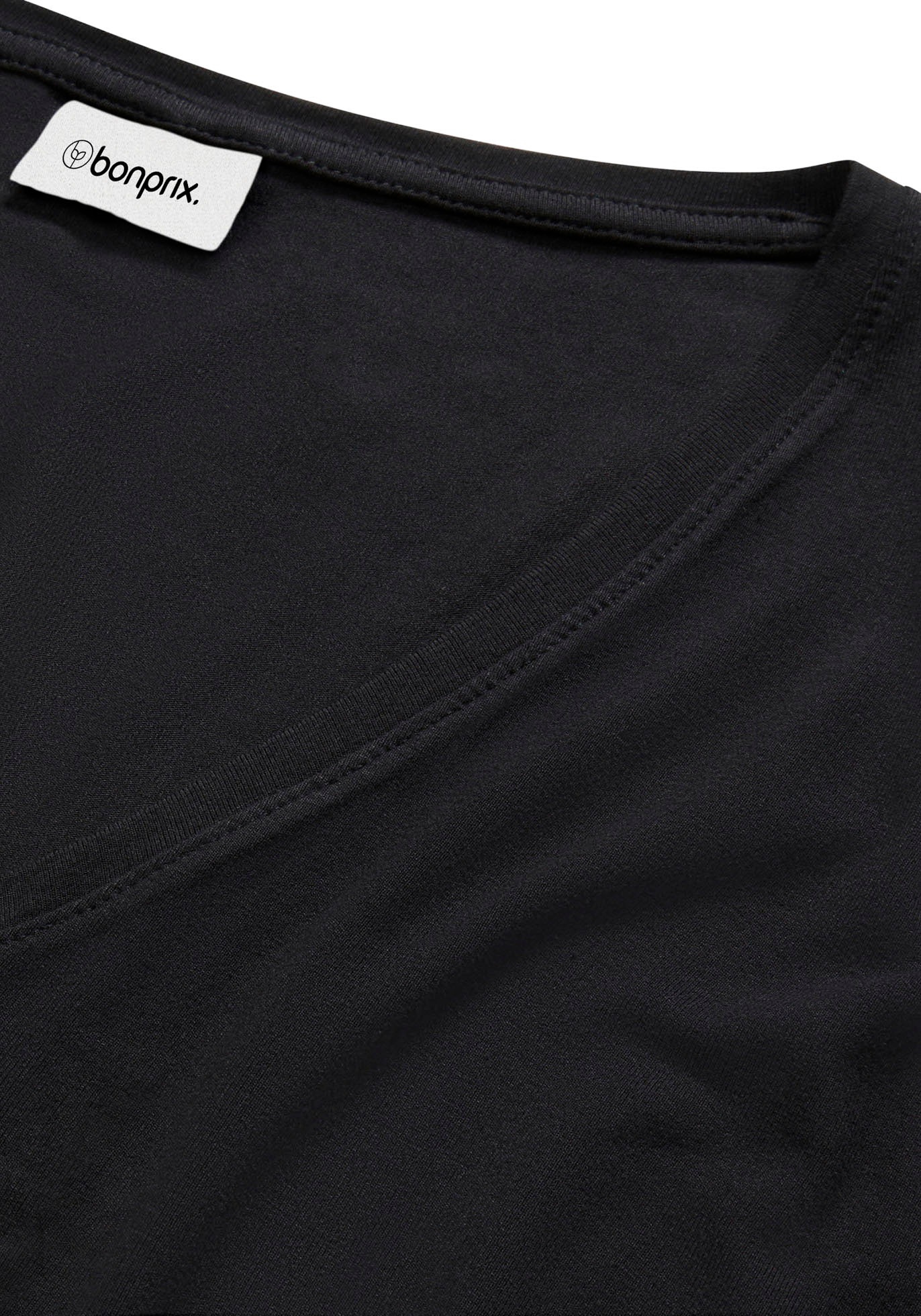 bonprix T-Shirt »Long-Shirt aus nachhaltigem Viskose-Mix« Oversize-Passform, Halbarm-Design, aus Viskose-Mix mit Elasthan