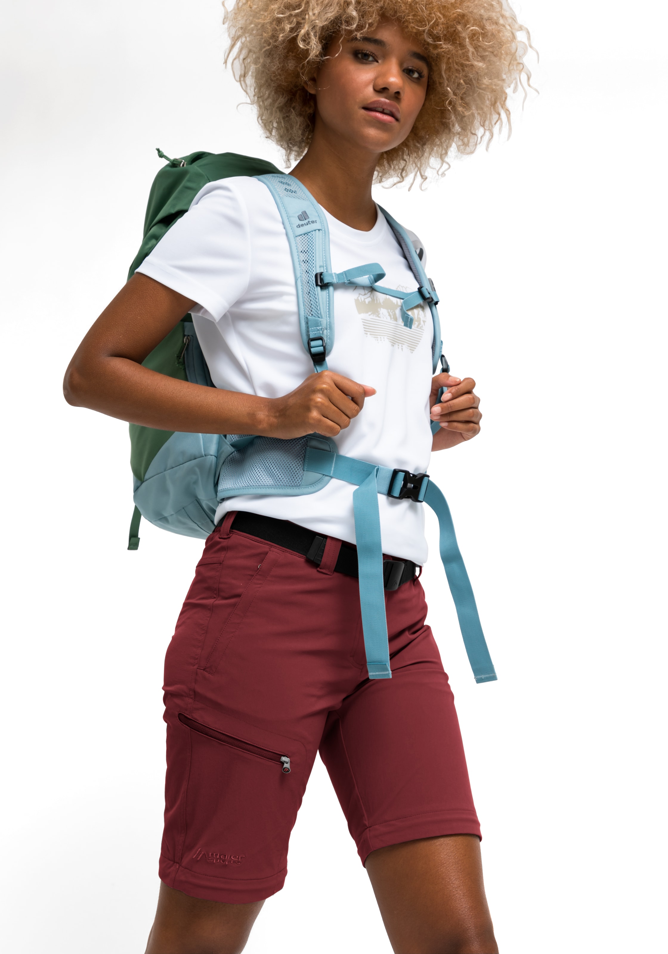 Maier Sports Funktionshose »Nata«, Damen Wanderhose, zipp-off Outdoor-Hose, 3 Taschen, Regular Fit