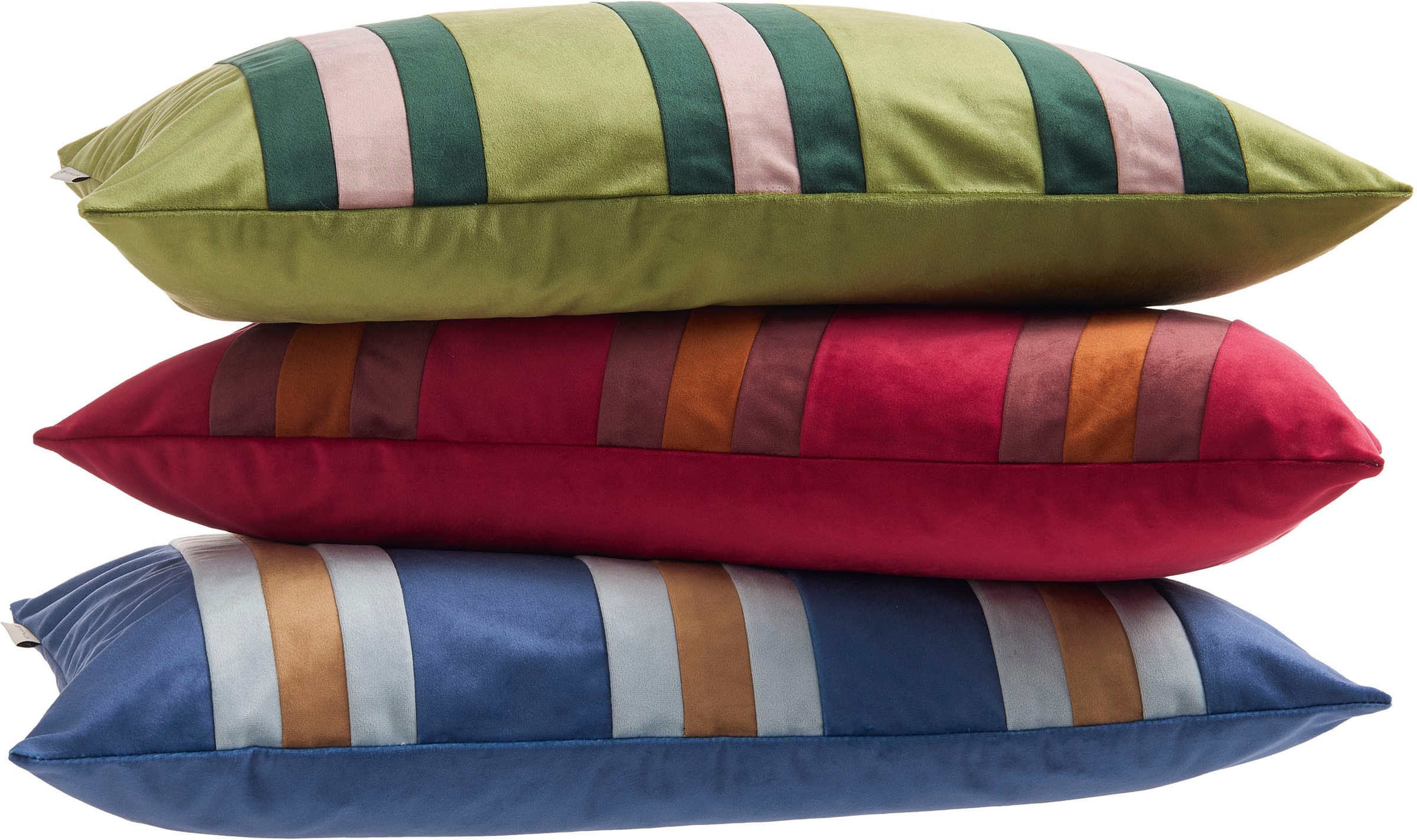 TOM TAILOR HOME Dekokissen »Velvet Stripe«, aus weichem Velvet