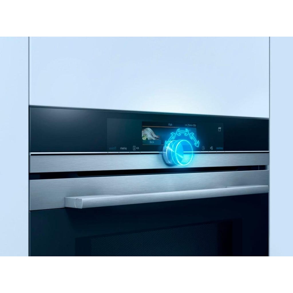 SIEMENS Dampfbackofen »CS636GBS2«, iQ700, CS636GBS2, mit Teleskopauszug nachrüstbar