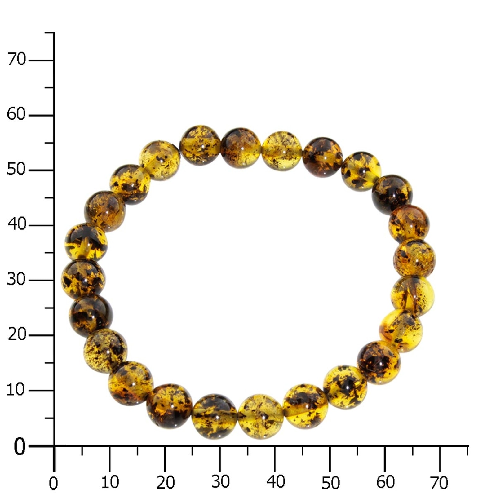 OSTSEE-SCHMUCK Armband »- Kugel 8 mm - Bernstein -,«