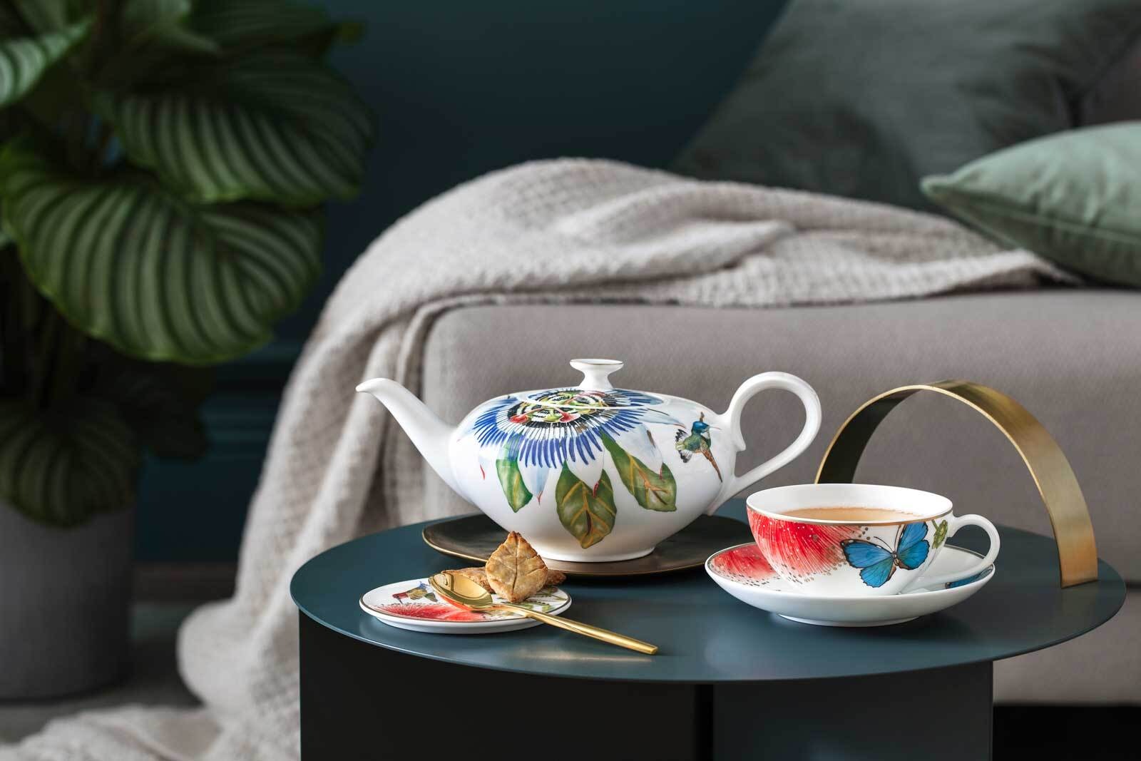 Villeroy & Boch Tasse »Teetasse mit Untertasse Amazonia Anmut 200 ml bunt«