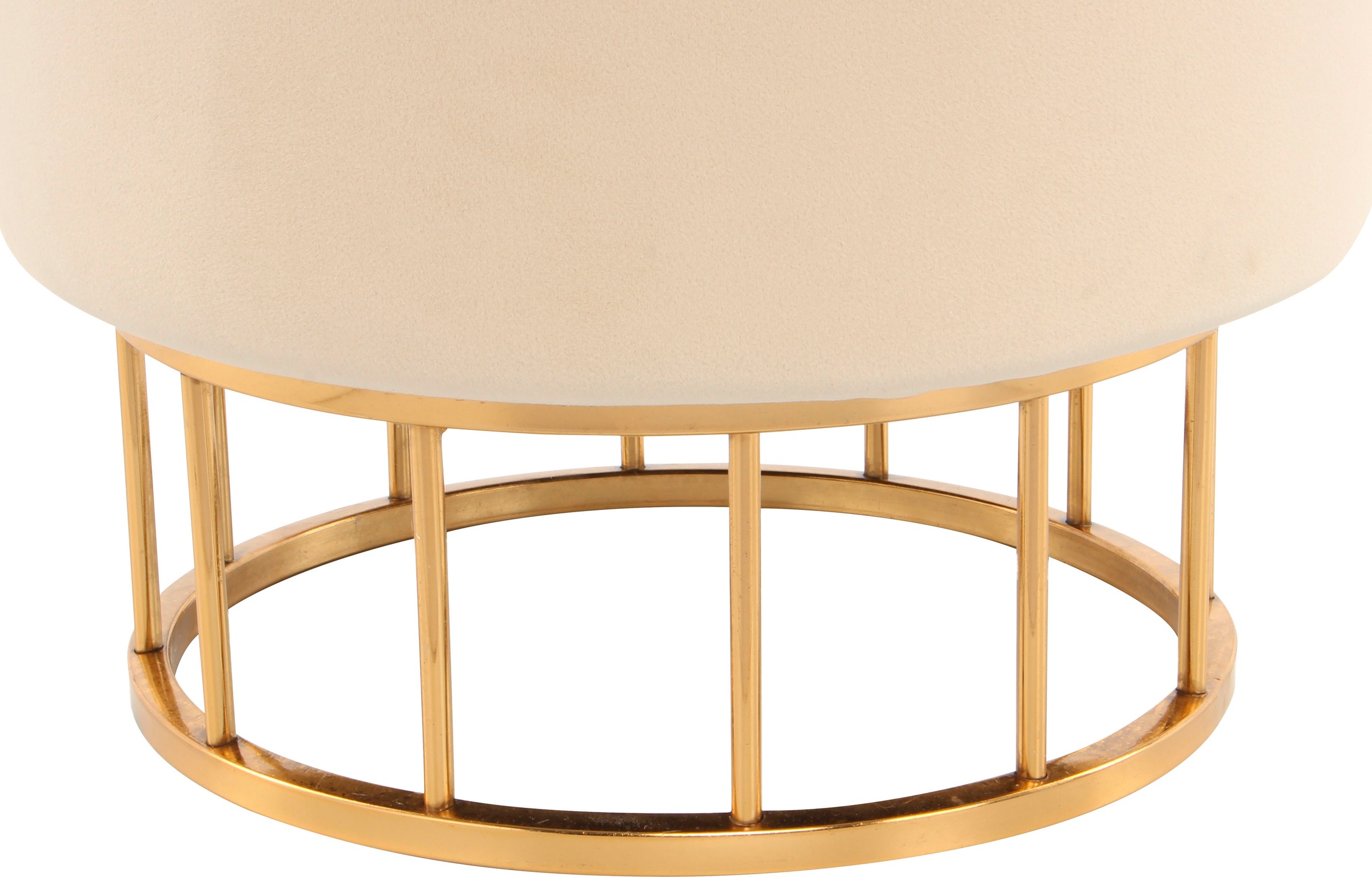 Kayoom Stauraumhocker »Hocker Zero 525, Sitzhocker mit Komfort,runde, moderne Form«, (1 St.), glamourös, elegant, mit Stauraum, Bezug aus samtweichem Stoff
