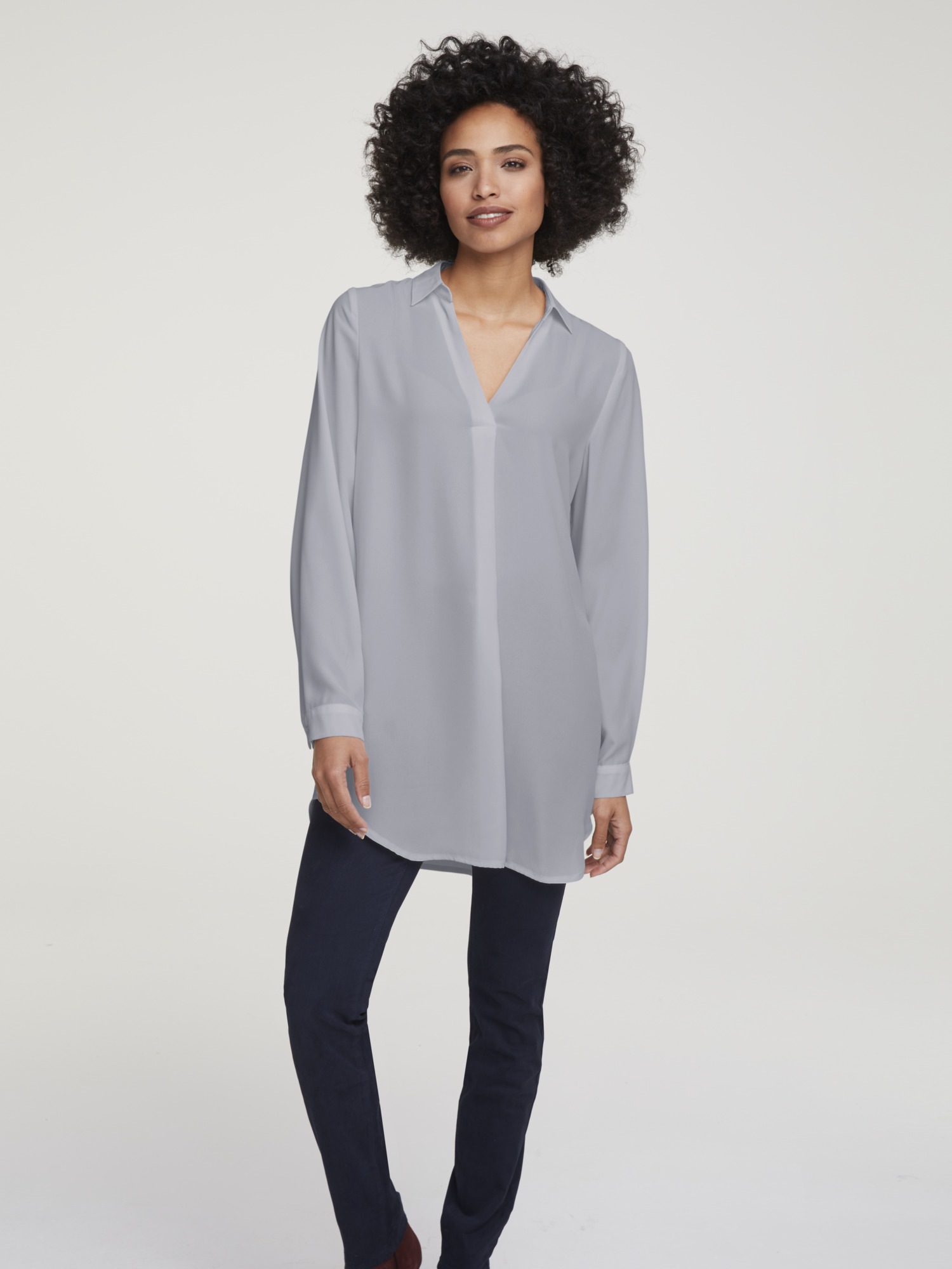 RICK CARDONA by Heine Longbluse, mit Kellerfalte