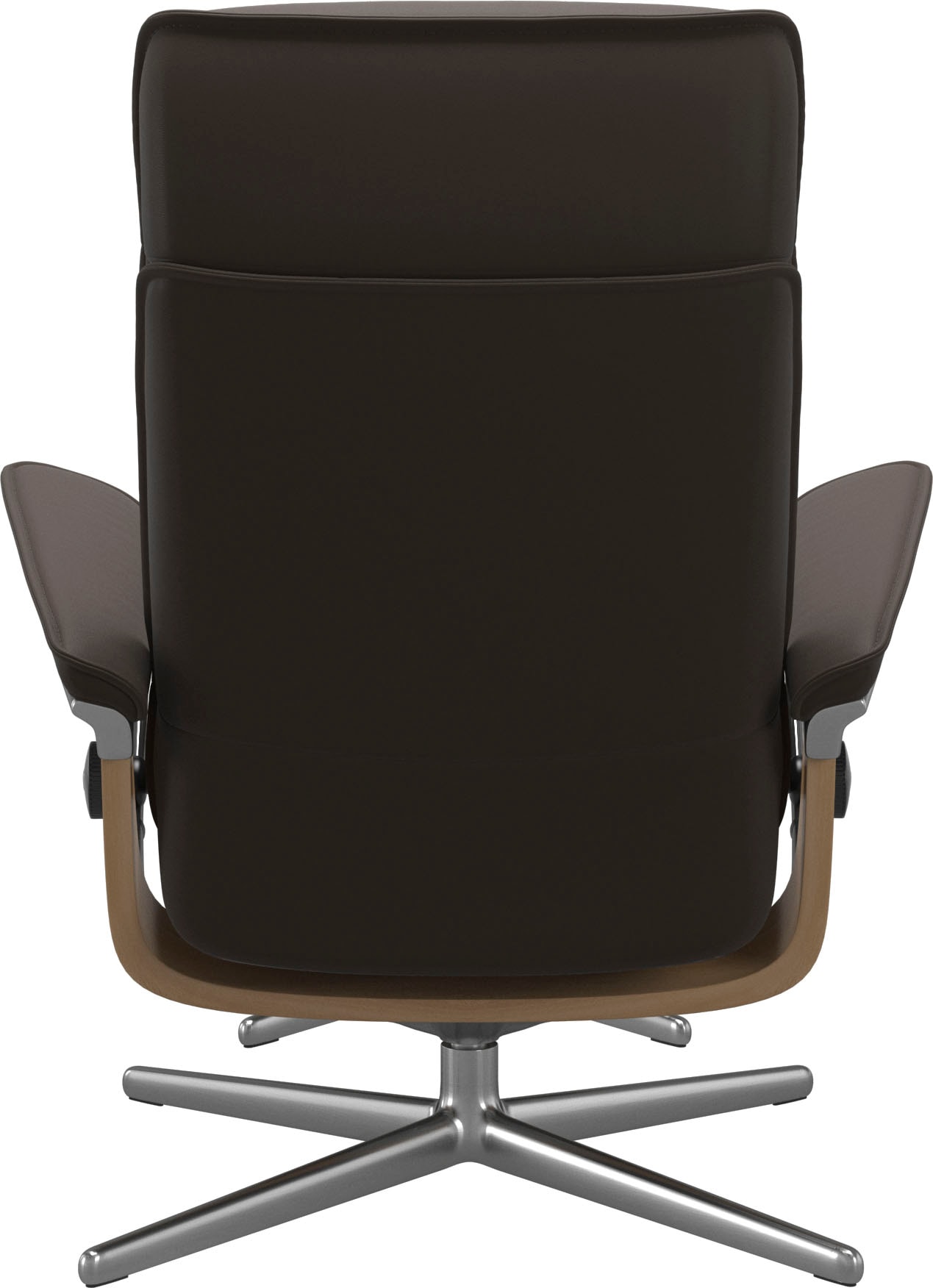 Stressless® Relaxsessel »Admiral«, (Set, Relaxsessel inkl. Hocker), mit Cross Base, Größe M & L, Holzakzent Eiche