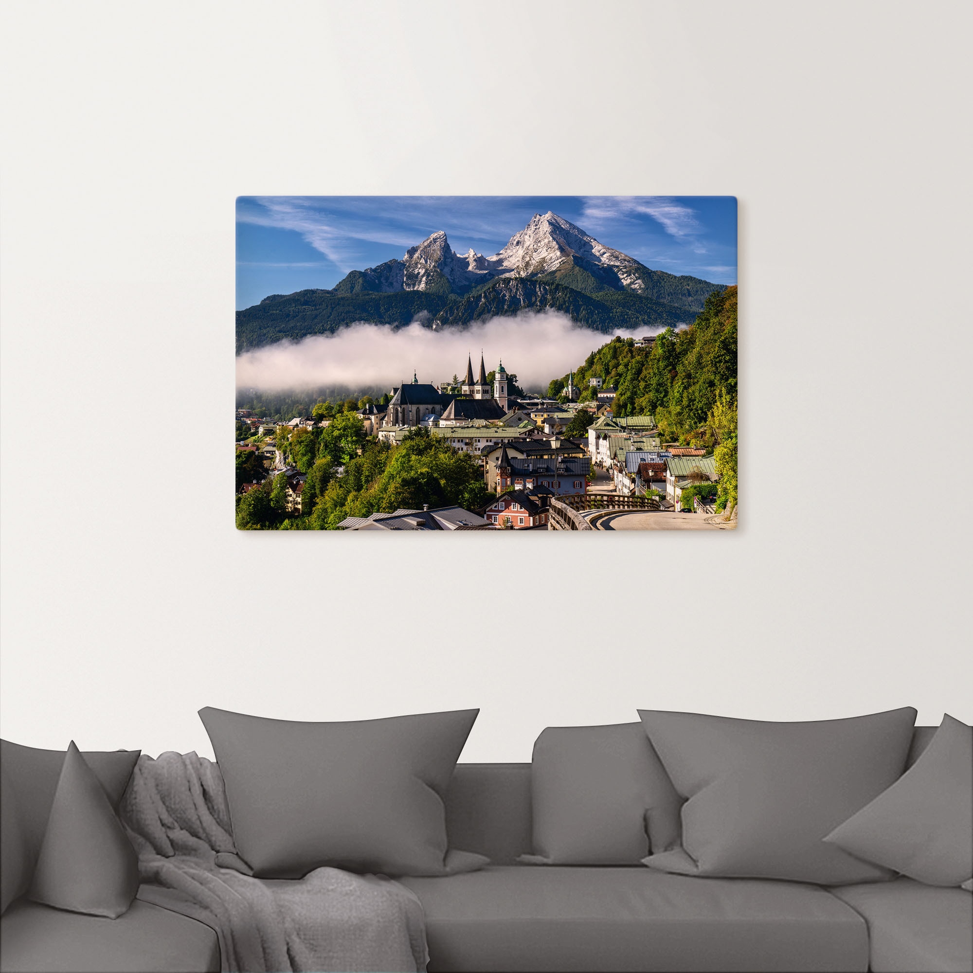 Artland Wandbild »Watzmannblick Berchtesgaden«, Deutschland, (1 St.), als Leinwandbild, Poster in verschied. Größen