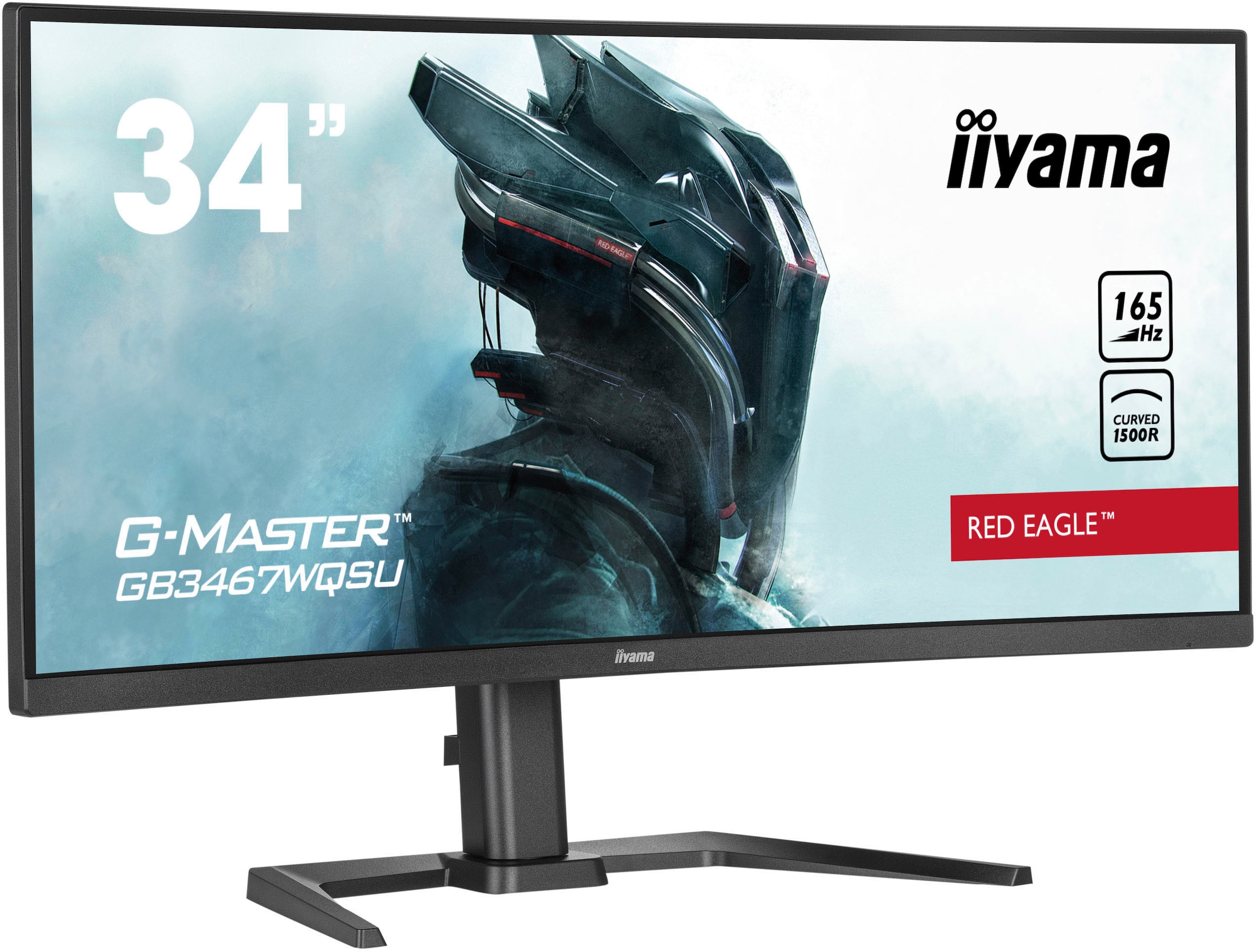 Iiyama Curved-Gaming-Monitor »GB3467WQSU-B5«, 86,4 cm/34 Zoll, 3440 x 1440 px, 165 Hz