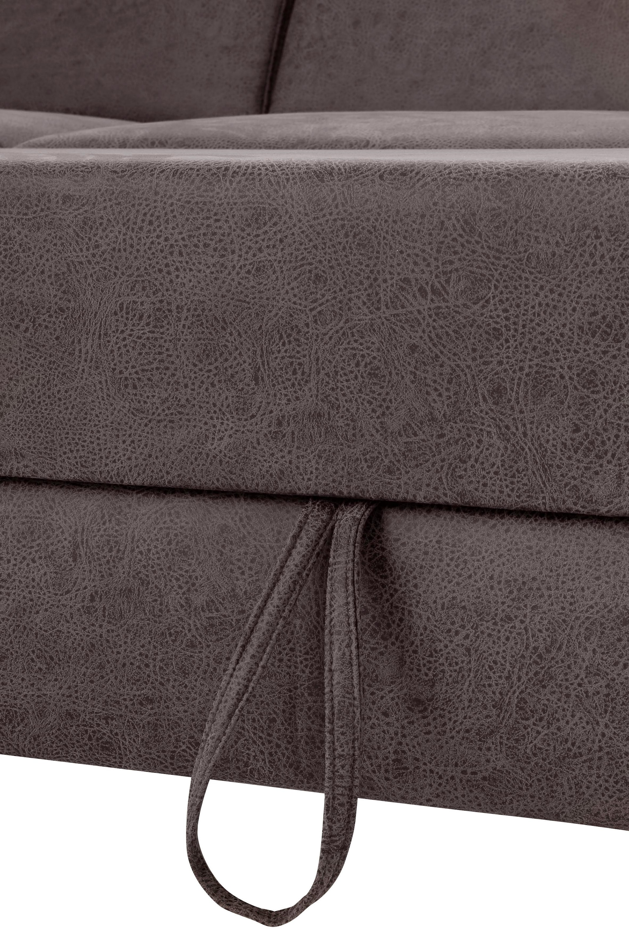Home affaire Ecksofa »Palmera L-Form«, Federkern, wahlweise mit Bettfunktion und mit/ohne Bettkasten