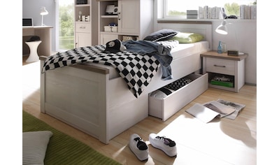 Jugendbett »Luca, Stauraumbett, Landhaus Design, 90x200cm TOPSELLER«