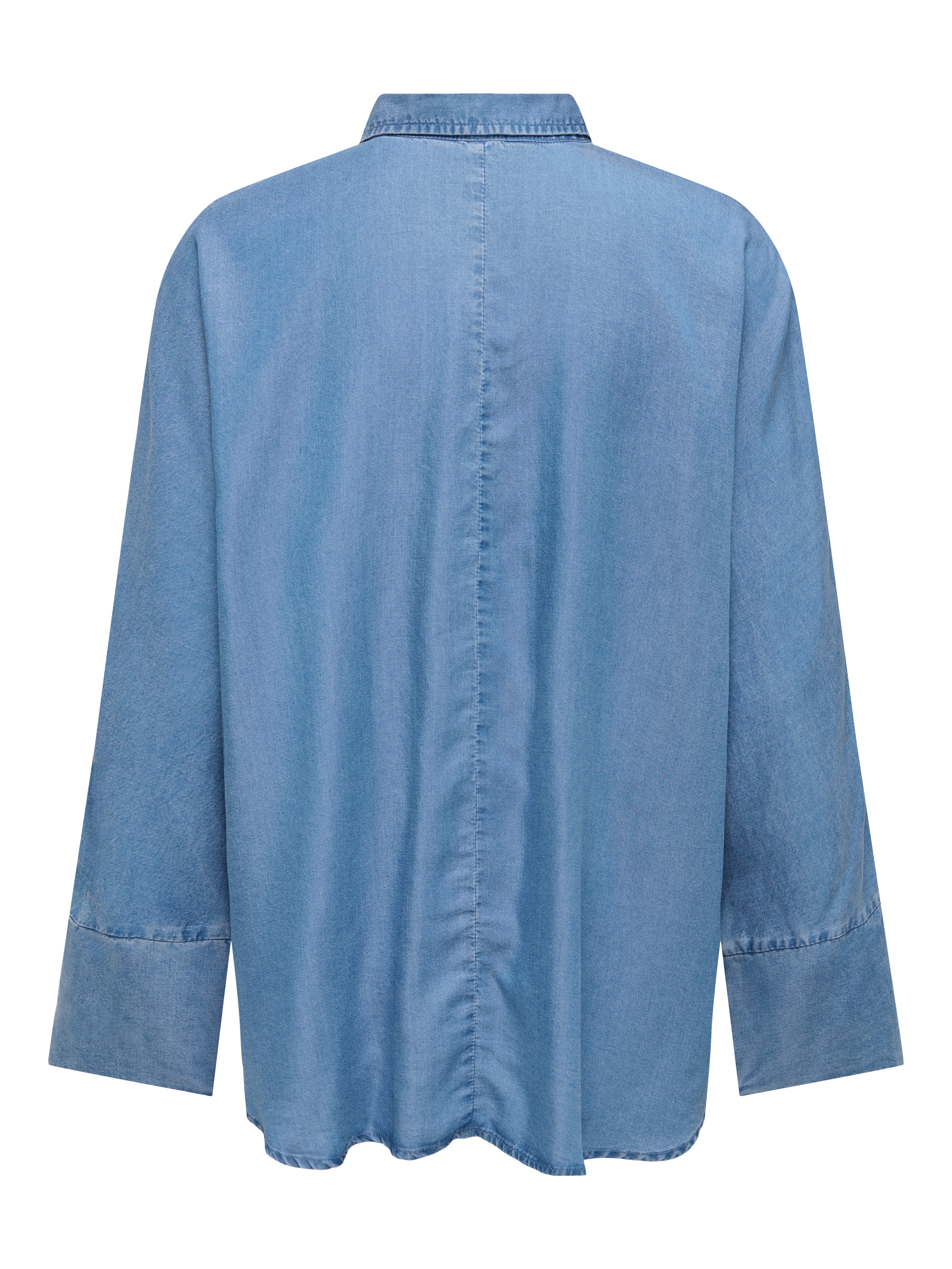 ONLY Jeansbluse »ONLGRACE-CHARIS LIFE L/S SHIRT WVN CS FR« Viskose, Denim Look