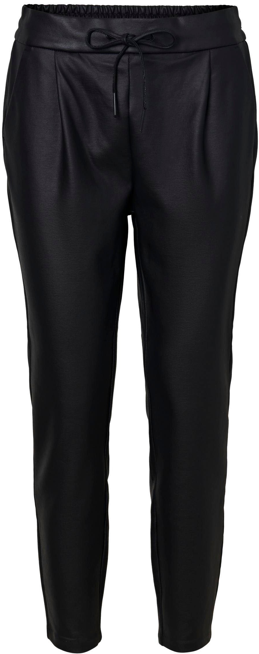 Vero Moda Lederimitathose »VMEVA MR LOOSE STRING COATED PNT«