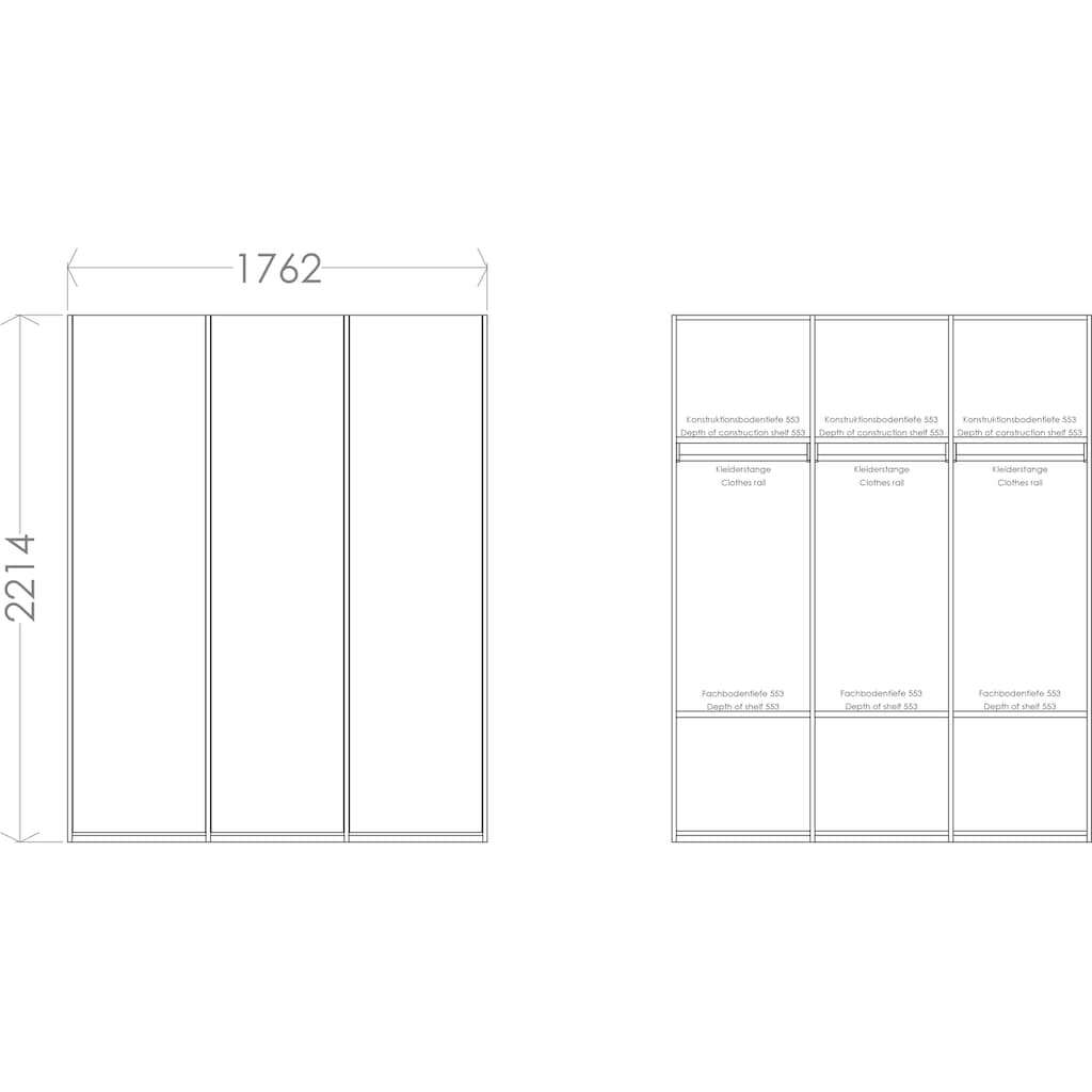 Müller SMALL LIVING Kleiderschrank »Modular Plus Variante 3«