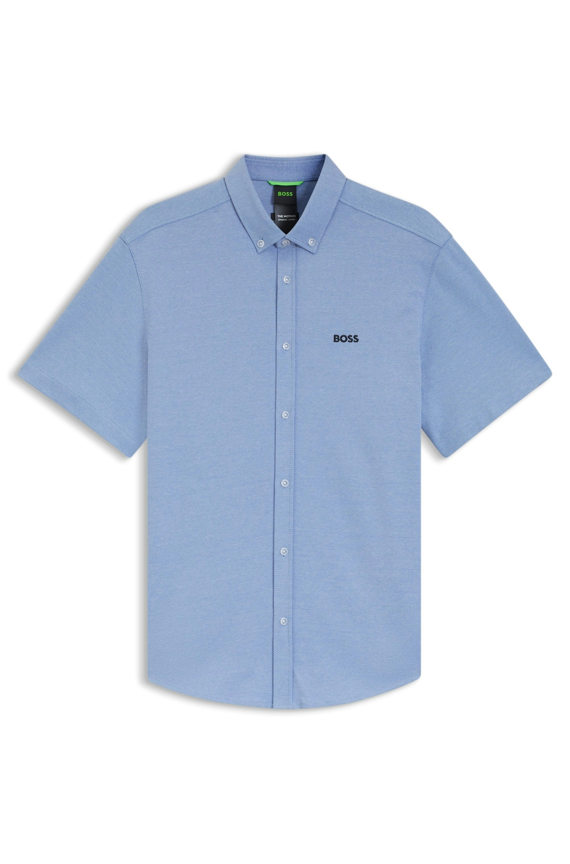 BOSS GREEN Kurzarmhemd »Motion S« Regular Fit, Button-down-Kragen, Kurzarm, Logo-Stickerei