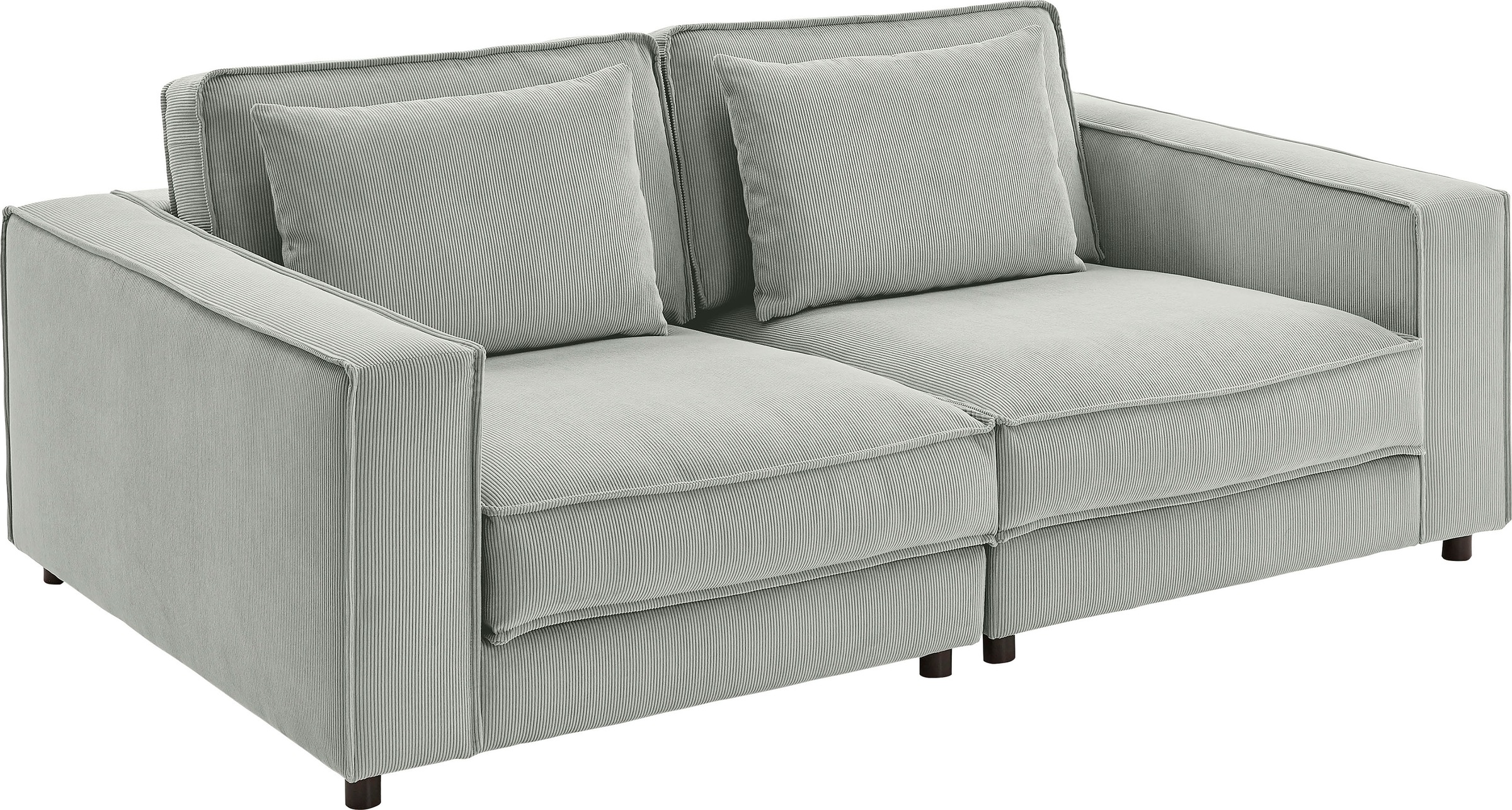 ATLANTIC home collection 2-Sitzer »Valan«, XXL-Sitzfläche, mit Cord-Bezug, frei stellbar, mit Wellenunterfederung