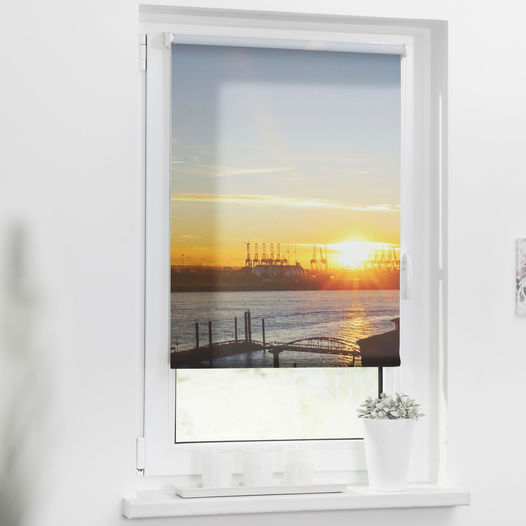 elbgestoeber Seitenzugrollo »Elbblick 1«, Lichtschutz, ohne Bohren