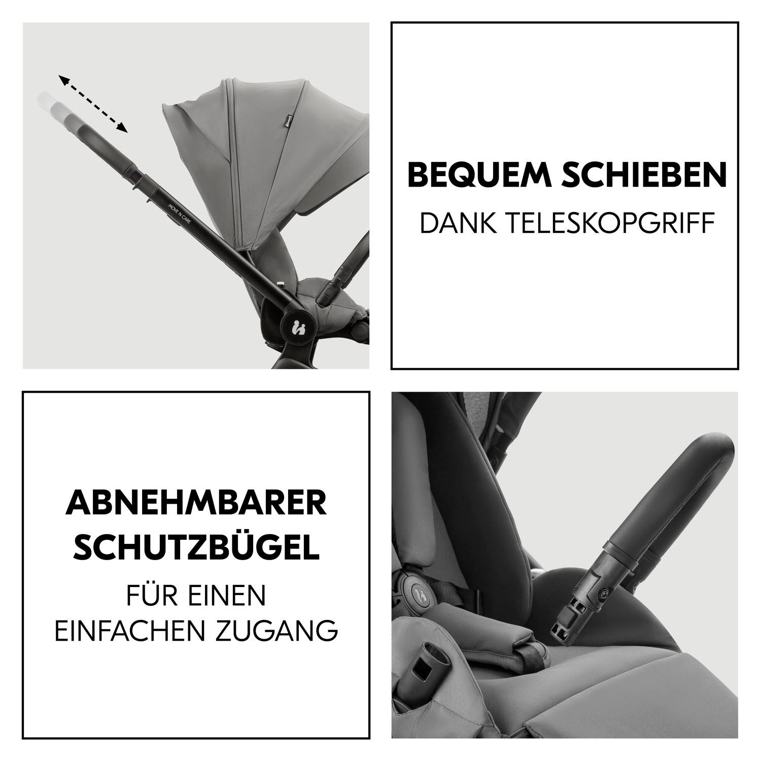 Hauck Kombi-Kinderwagen »Move N Care Set«, 22 kg, belastbar bis 22 kg