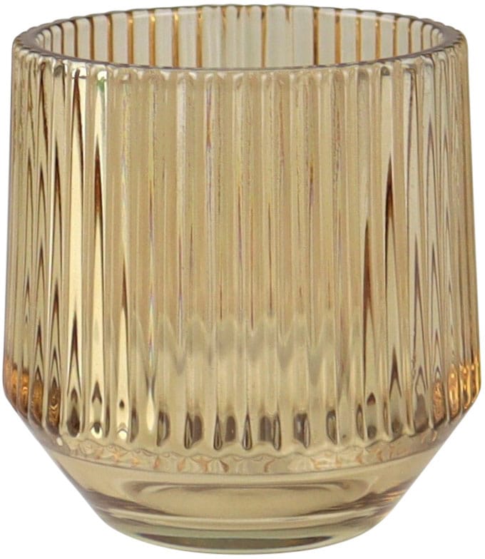 AM »mit Design Windlicht cm Shop ca. Teelichthalter Glas, bestellen 4 Rillen«, (Set, OTTO aus im Online 9,5 Ø St.),
