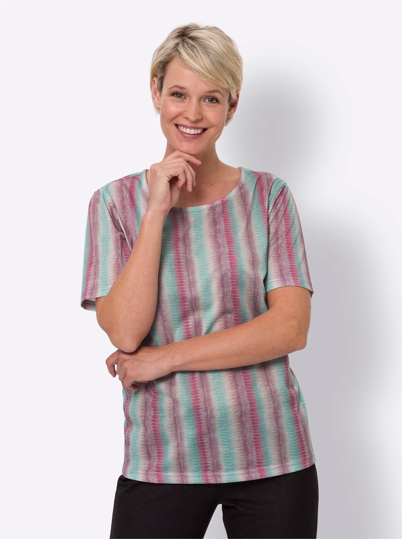 Classic Basics Kurzarmshirt »Druck-Shirt«, (1 tlg.)