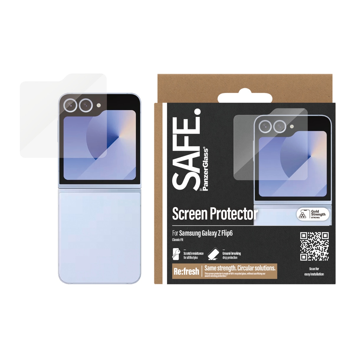 Displayschutzglas »Classic Fit Screen Protection«, für Samsung Galaxy Z Flip6,...