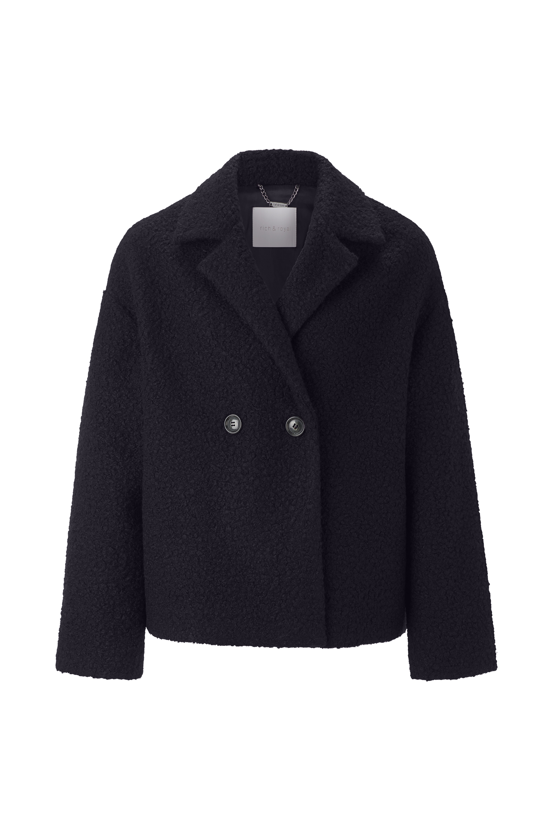 RICHROYAL Kurzjacke mit dezenter Teddy-Oberfläche