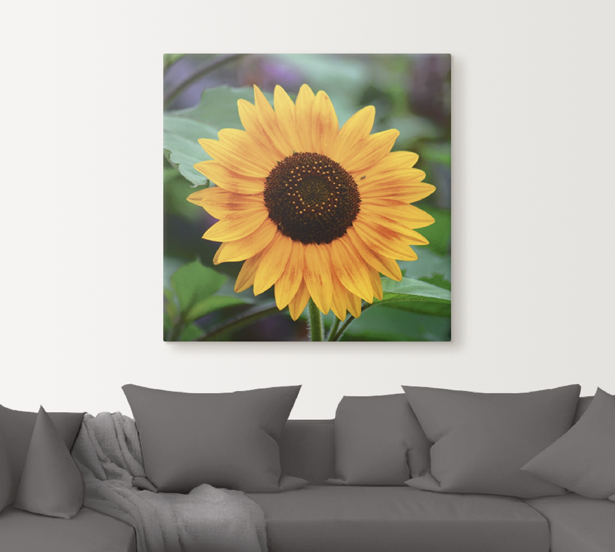 Artland Leinwandbild »Sonnenblume«, Blumen, (1 St.), auf Keilrahmen gespannt