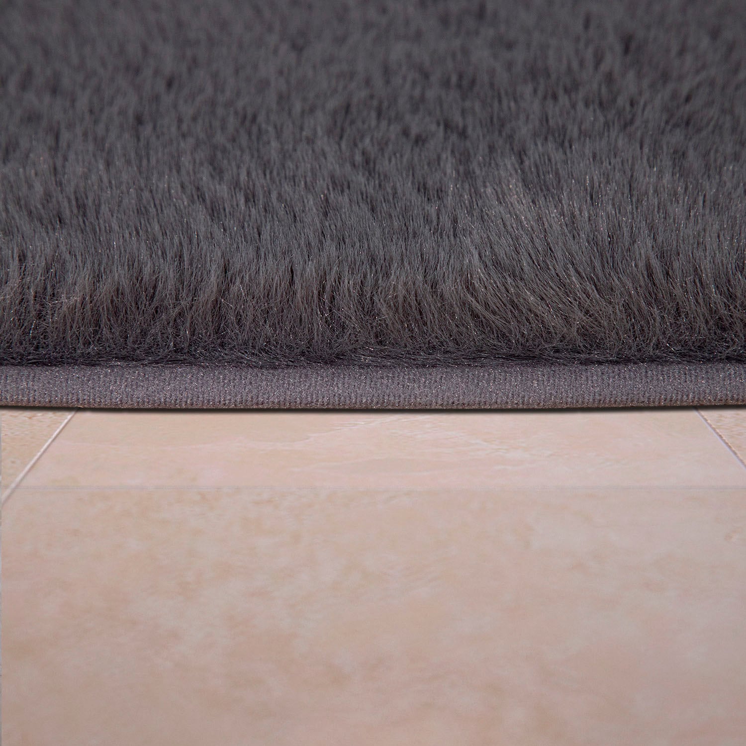 Paco Home Badematte »Comfy 340«, rutschhemmend beschichtet, fußbodenheizungsgeeignet, Badteppich, Soft-Touch-Oberfläche, besonders weich & flauschig