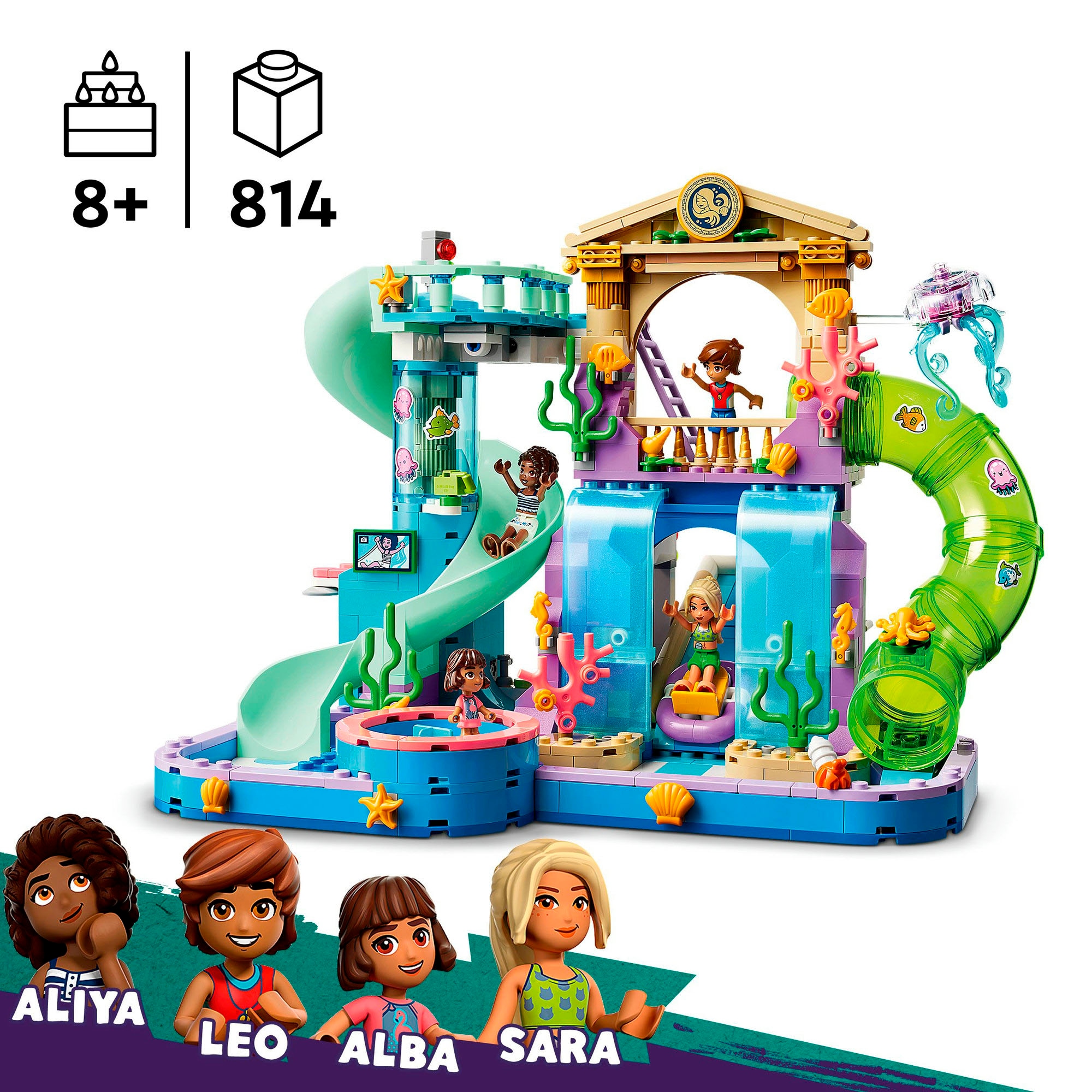 LEGO® Konstruktionsspielsteine »Heartlake City Wasserpark (42630), LEGO Friends«, (814 St.), Made in Europe